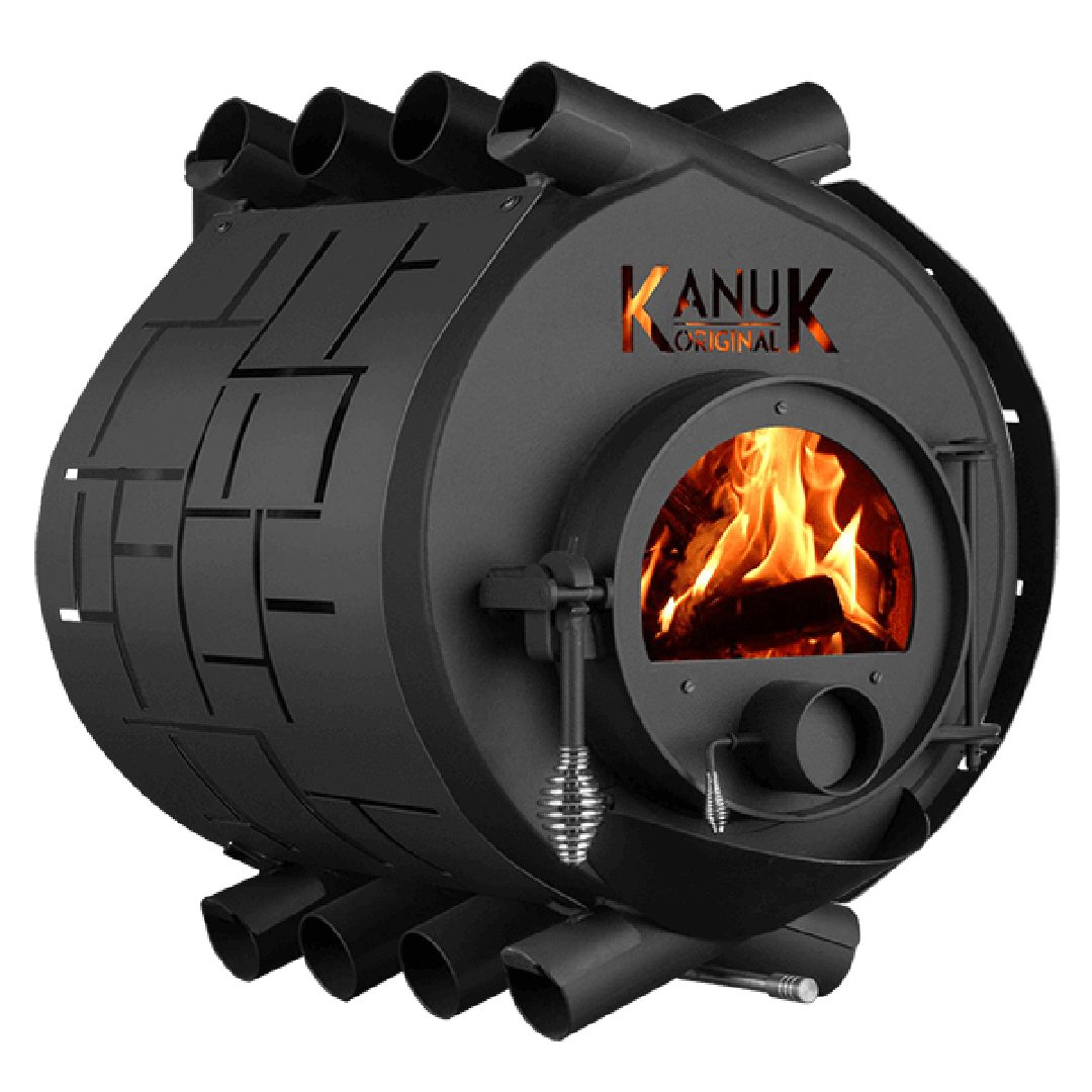 Kanuk Kaminofen Kanuk® Original 10 kW - Seitenverkleidung Brick ohne Untergestell, 10,3 kW