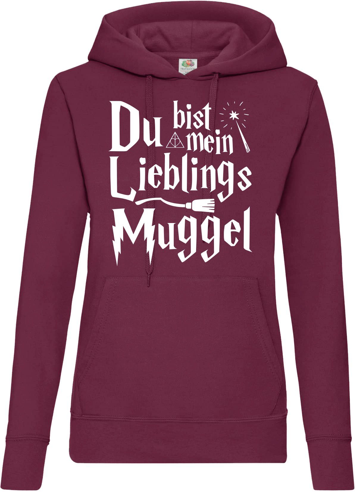 Youth Designz Kapuzenpullover Du Bist Mein LieblingsMuggel Spruch