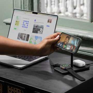 Twelve South HiRise 3 Deluxe 3-in-1 Wireless MagSafe Charger inkl. Netzteil & Kabel Ladestation