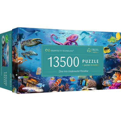 Trefl Puzzle Trefl 81027 Tauche ein in das Unterwasserparadies, 1500 Puzzleteile, Made in Europe
