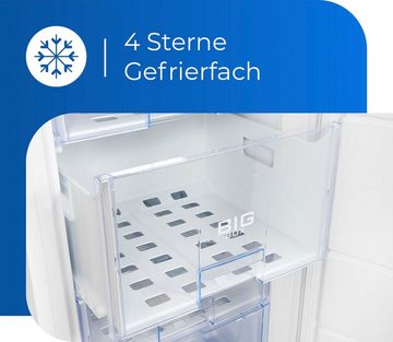 exquisit Gefrierschrank GS22-H-280E weiss, 145 cm hoch, 60 cm breit, 202 L Volumen, 4 Sterne Gefrieren