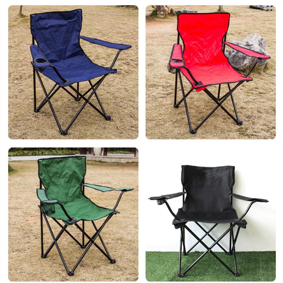 JEOBEST Campingstuhl Anglersessel, Stuhl faltbar für Festival Freizeit Garten, (Stück, 1 St), Klappstuhl mit Armlehnen und Getränkehalter
