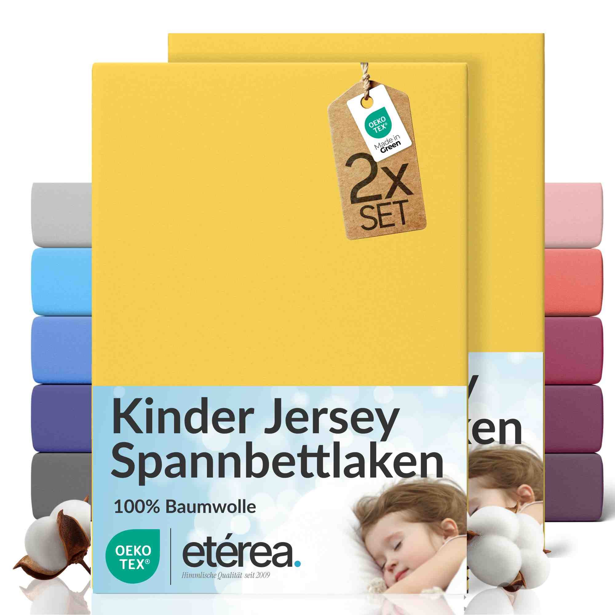etérea Himmlische Qualität Spannbettlaken etérea Comfort Jersey 2er Set Spannbettlaken, Jersey, Gummizug: rundum, (2 Stück)