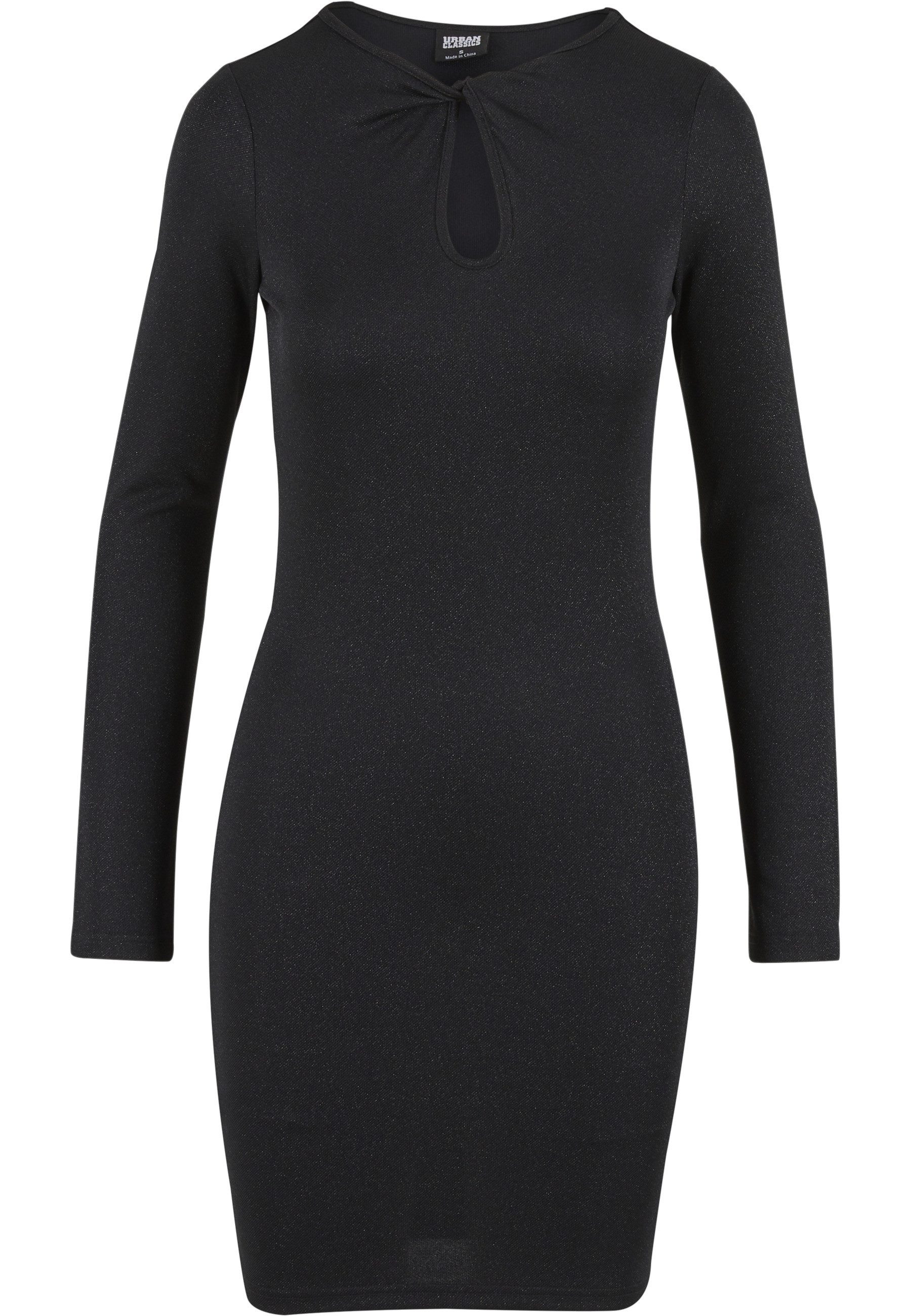 URBAN CLASSICS Shirtkleid Urban Classics Ladies Glitter Longsleeve Dress (1 günstig online kaufen