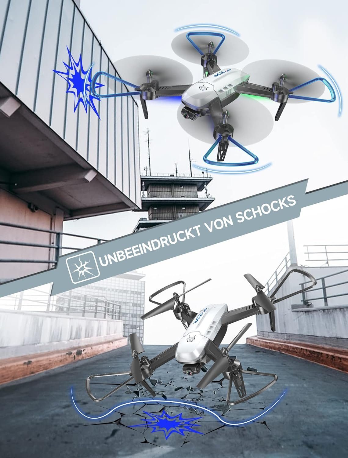 T6 Quadcopter) 1080p Kamera, Drohne Wipkviey für Drohne WiFi (1920*1080p, RC FPV HD Anfänger,