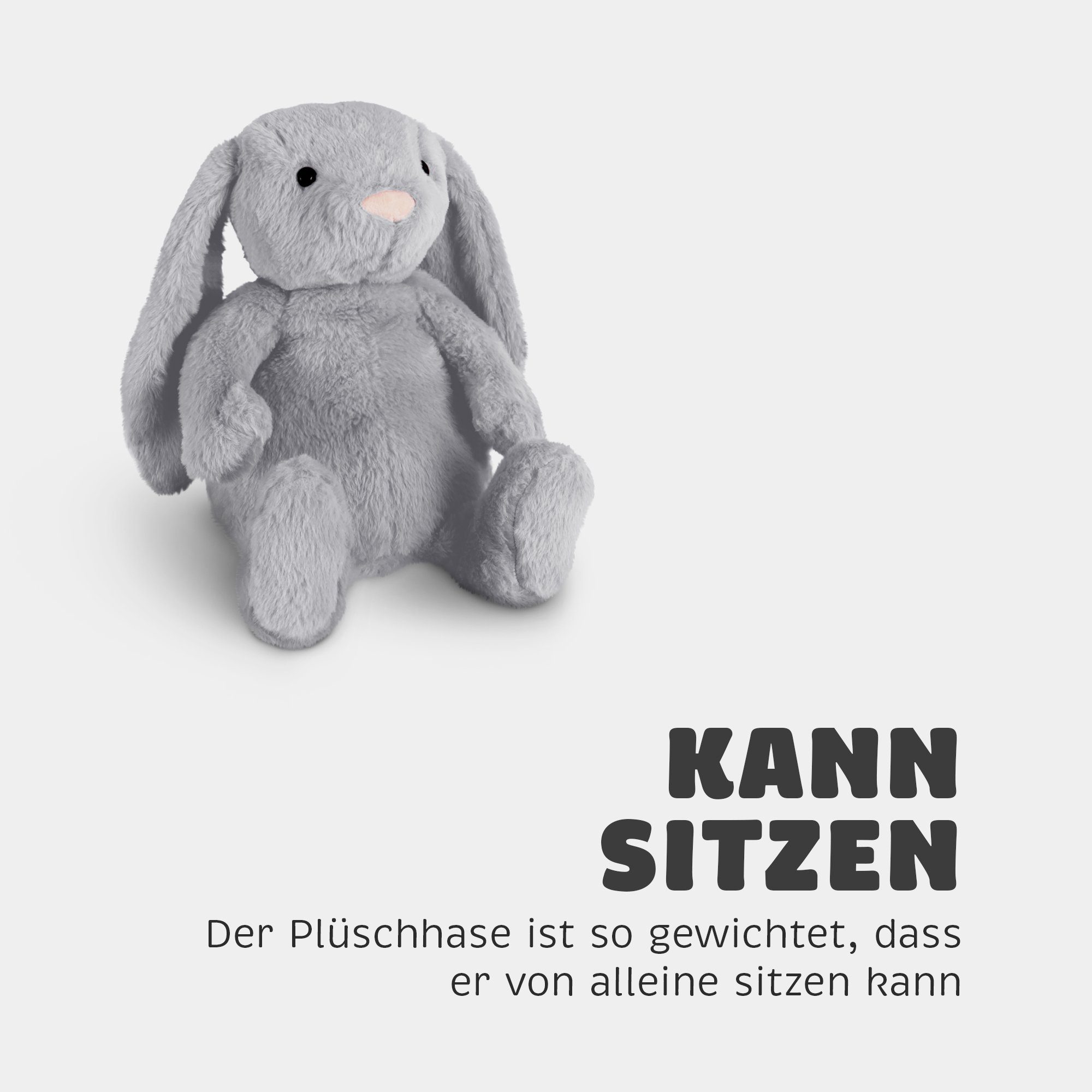 Bestlivings Kuscheltier Stoffhase 55cm "Osterhase", Plüschhase Motiv 
