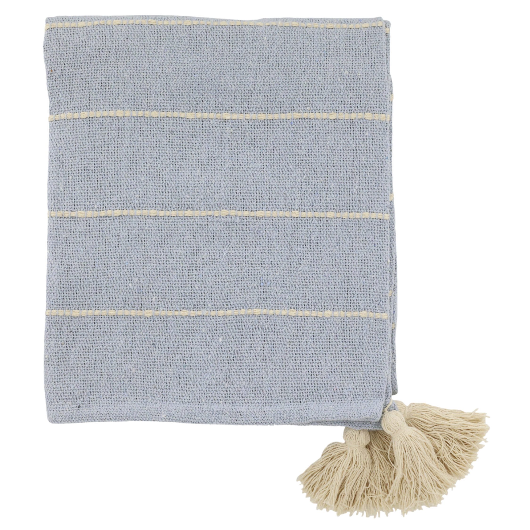 Plaid Chic Antique Aix Plaid Sky Blue, Chic Antique