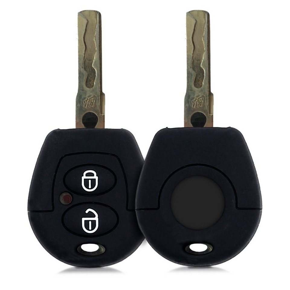 kwmobile Schlüsseltasche Autoschlüssel Silikon Hülle für VW 2-Tasten  Autoschlüssel, Schlüsselhülle Schlüssel Case Cover