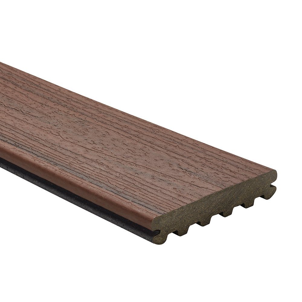 Trex Terrassendielen Enhance Naturals WPC Balkondiele Holzoptik, BxL: je 14,5x366 cm, 25,00 mm Stärke, (Stück, 1 Stück 3,66 m oder 1 Stück 4,88 m), Dielen frei von streichen oder ölen Sunset Cove