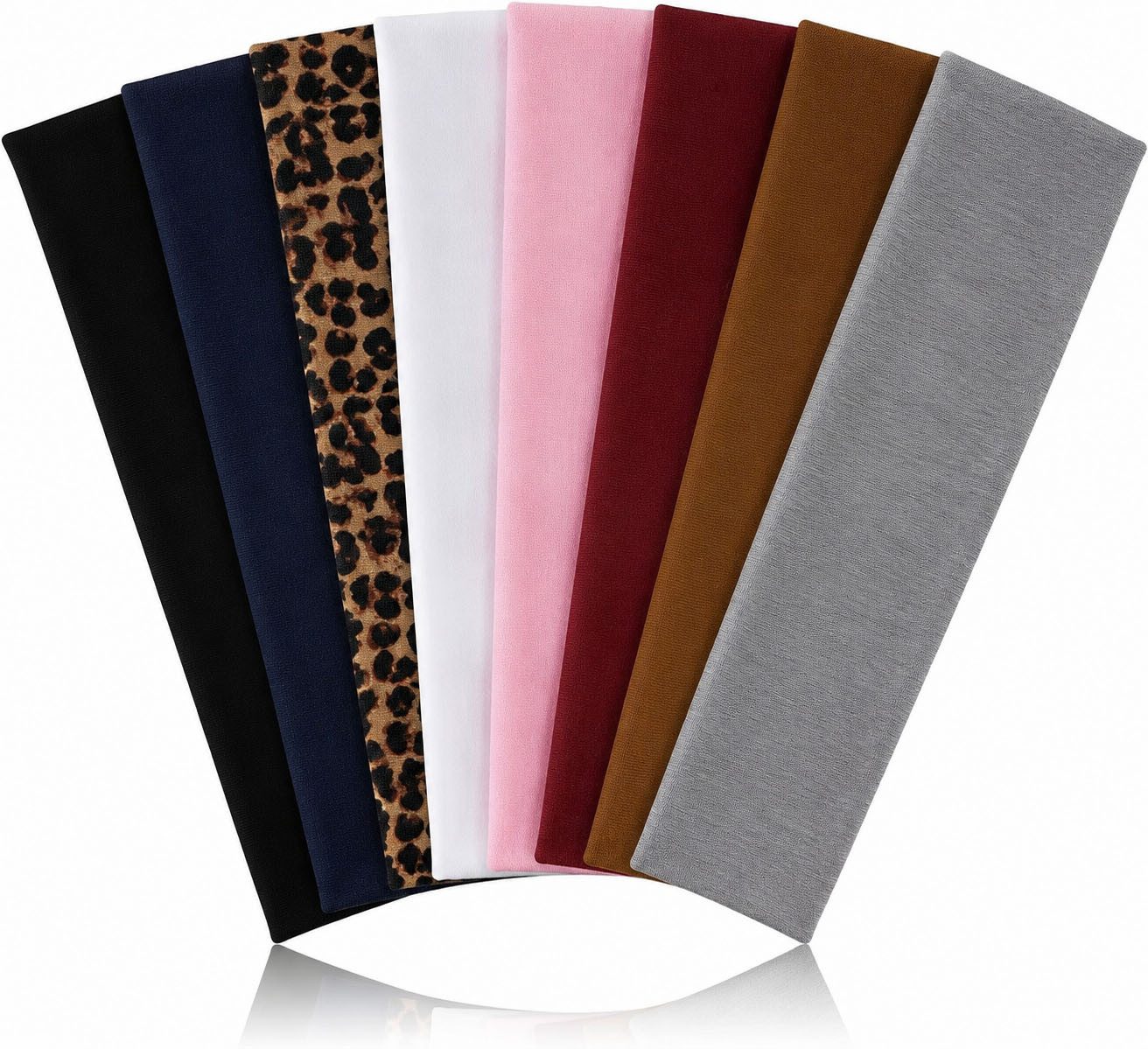 Zaewry Haargummi 8er-Set Damen-Sport-Haarbänder, elastische Haarbänder, geeignet für Sport, Yoga, Fitness und Laufen