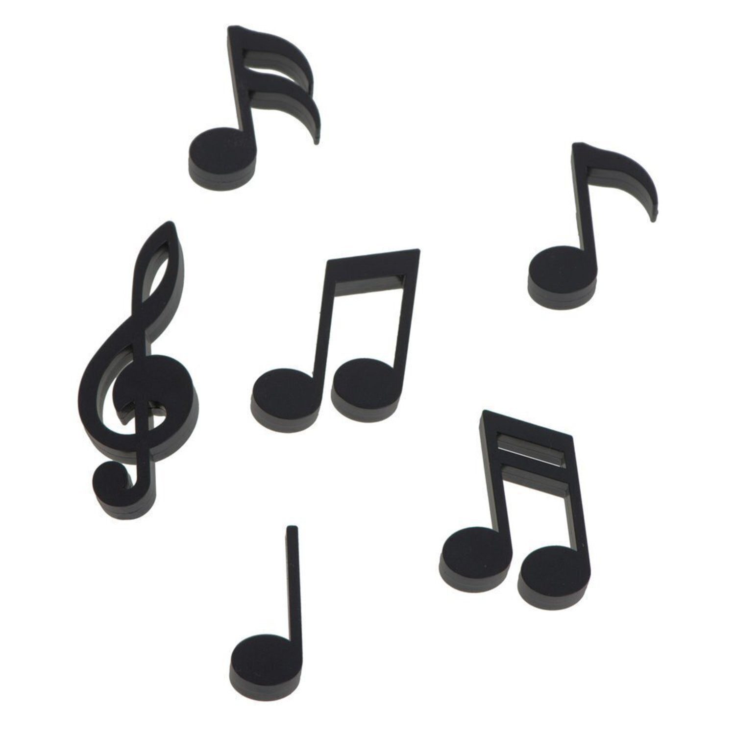 Gadget Master Magnet Musiknoten Kühlschrankmagnete im 6er Set