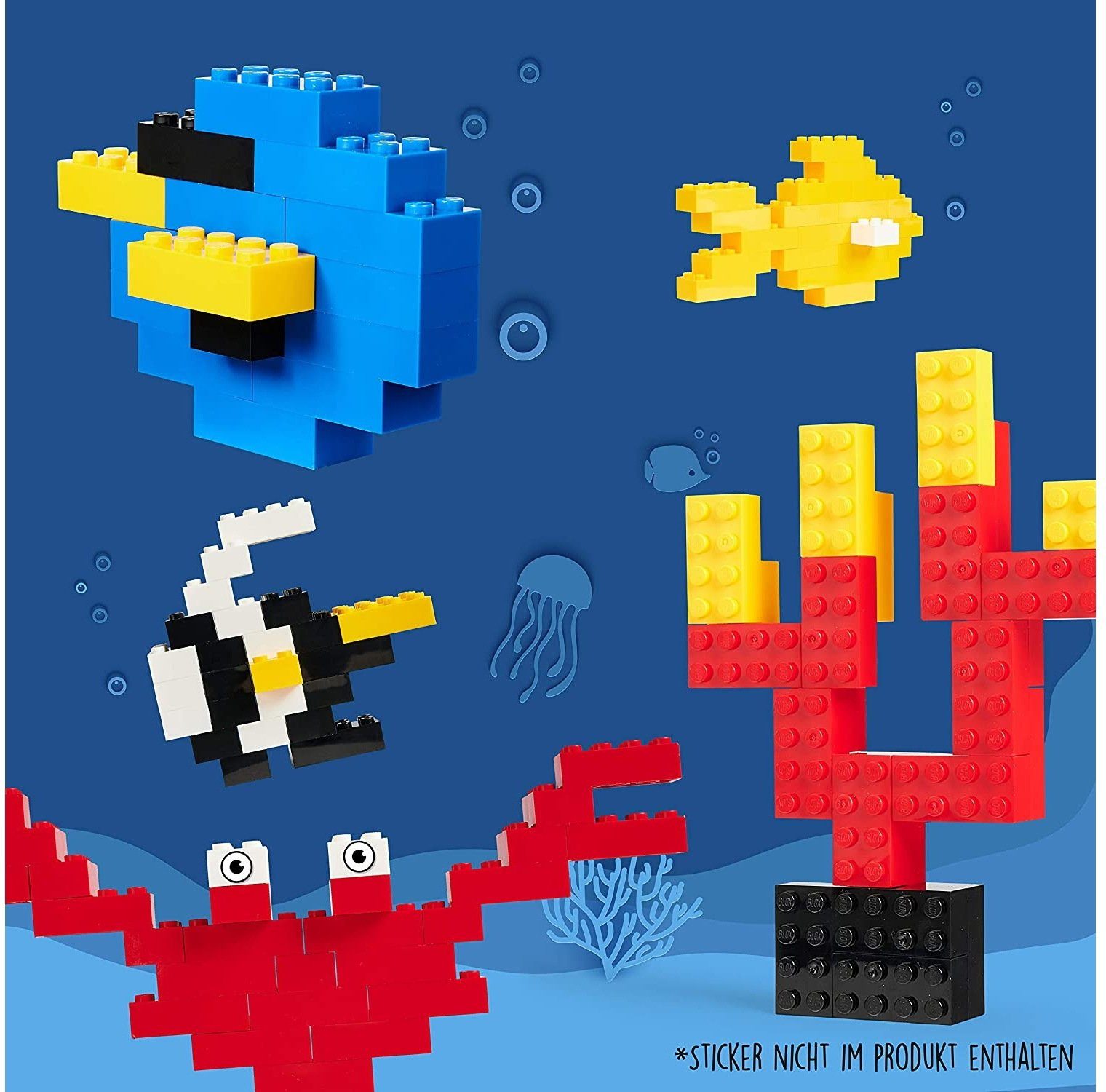 SIMBA Konstruktionsspielzeug Bausteine Blox 500 Teile 8er gelb 104118917 Spielbausteine