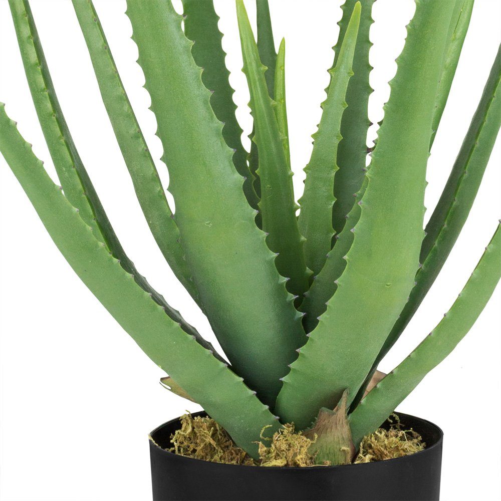 cm Kunstpflanze Decovego, Künstliche Vera Decovego Plastikpflanze Kunstpflanze 50 Pflanze Aloe