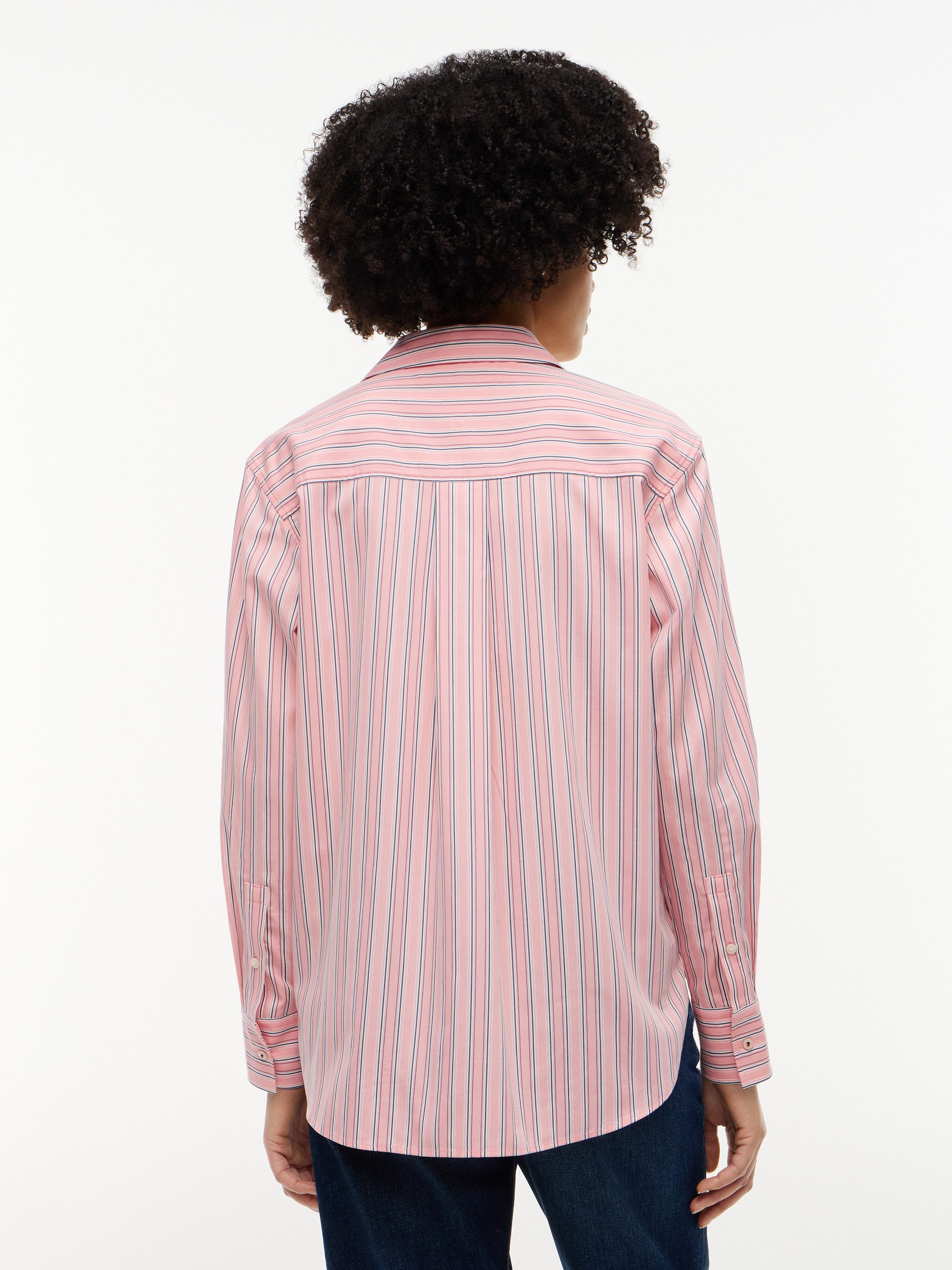 Tommy Hilfiger Langarmbluse ESS POPLIN EASY FIT SHIRT Baumwolle – Bild 3 von 5