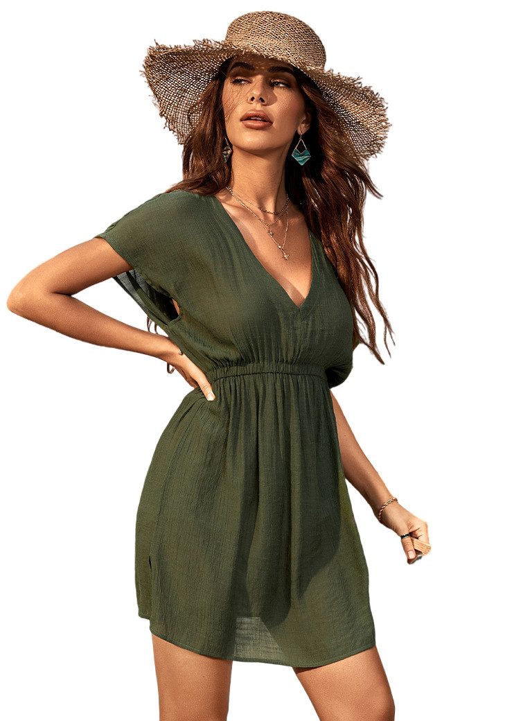 CUPSHE ärmelloses Strandkleid – Mit Ösen, Lässig, Für Sommer & Strand, Damen Cover-up