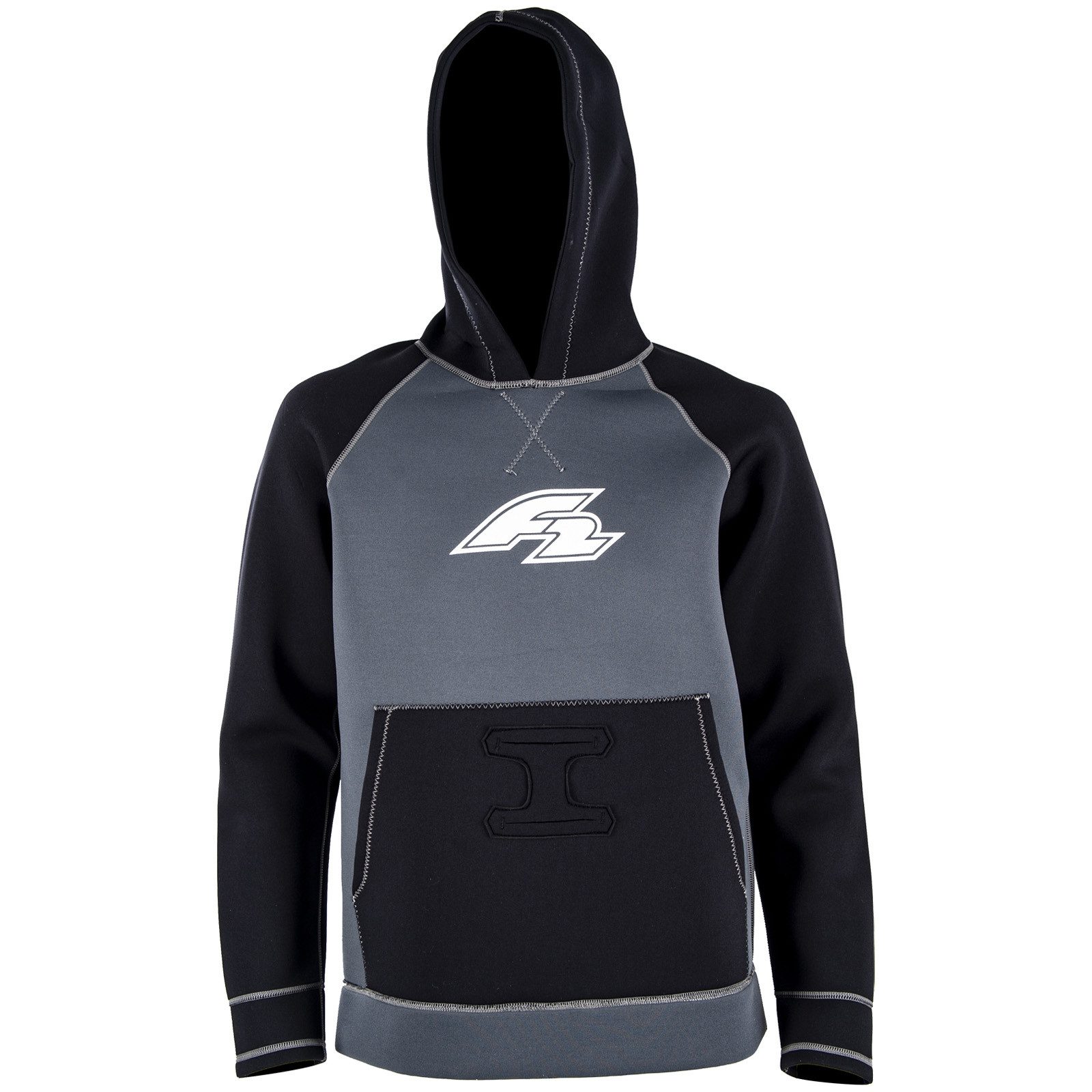 F2 Neoprenanzug F2 Neopren Oberteil Kite Hoodie 4/3mm L Schwarz 2024/25