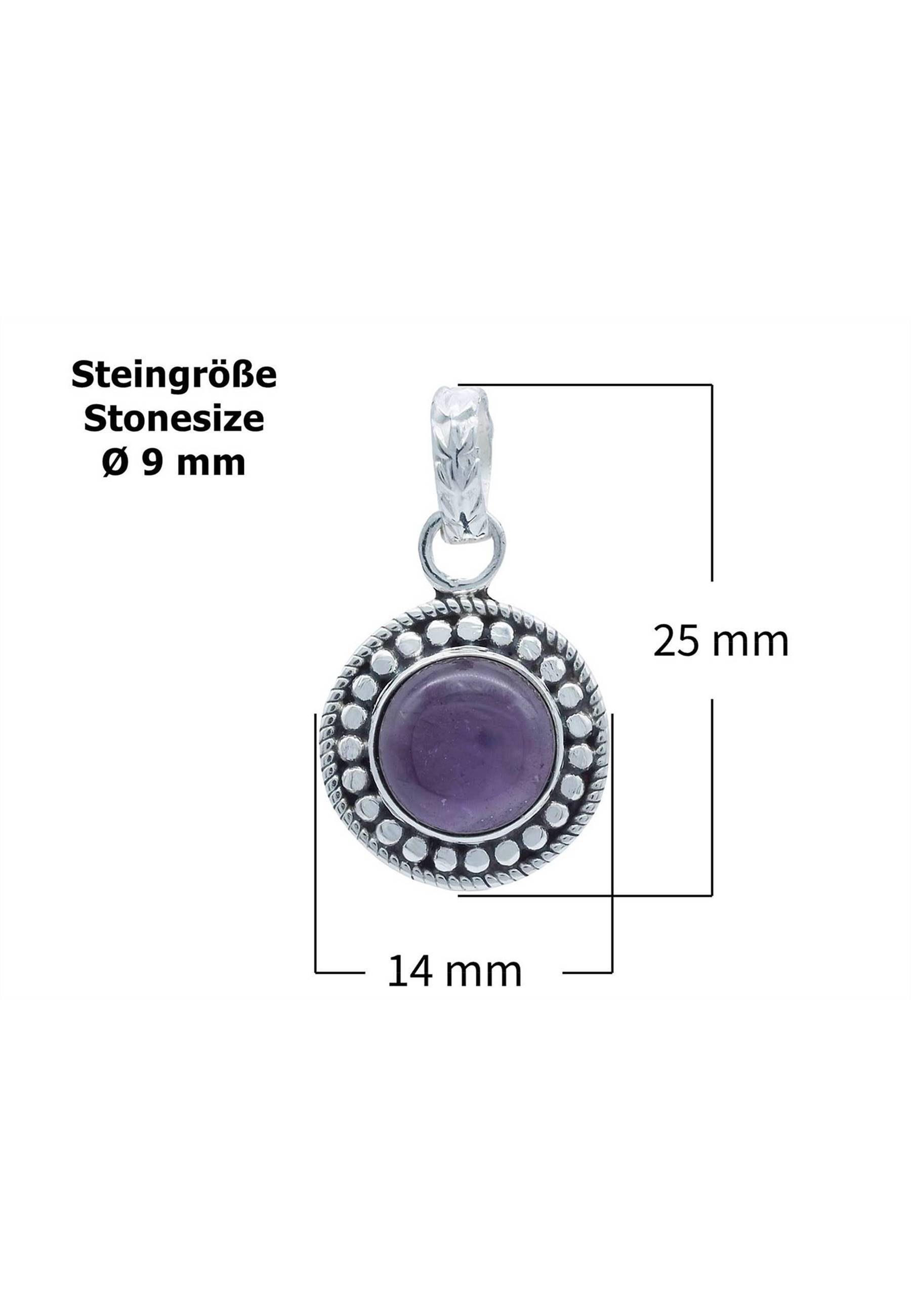 mit Anhänger Kette SilbermitAmethyst 925er mantraroma