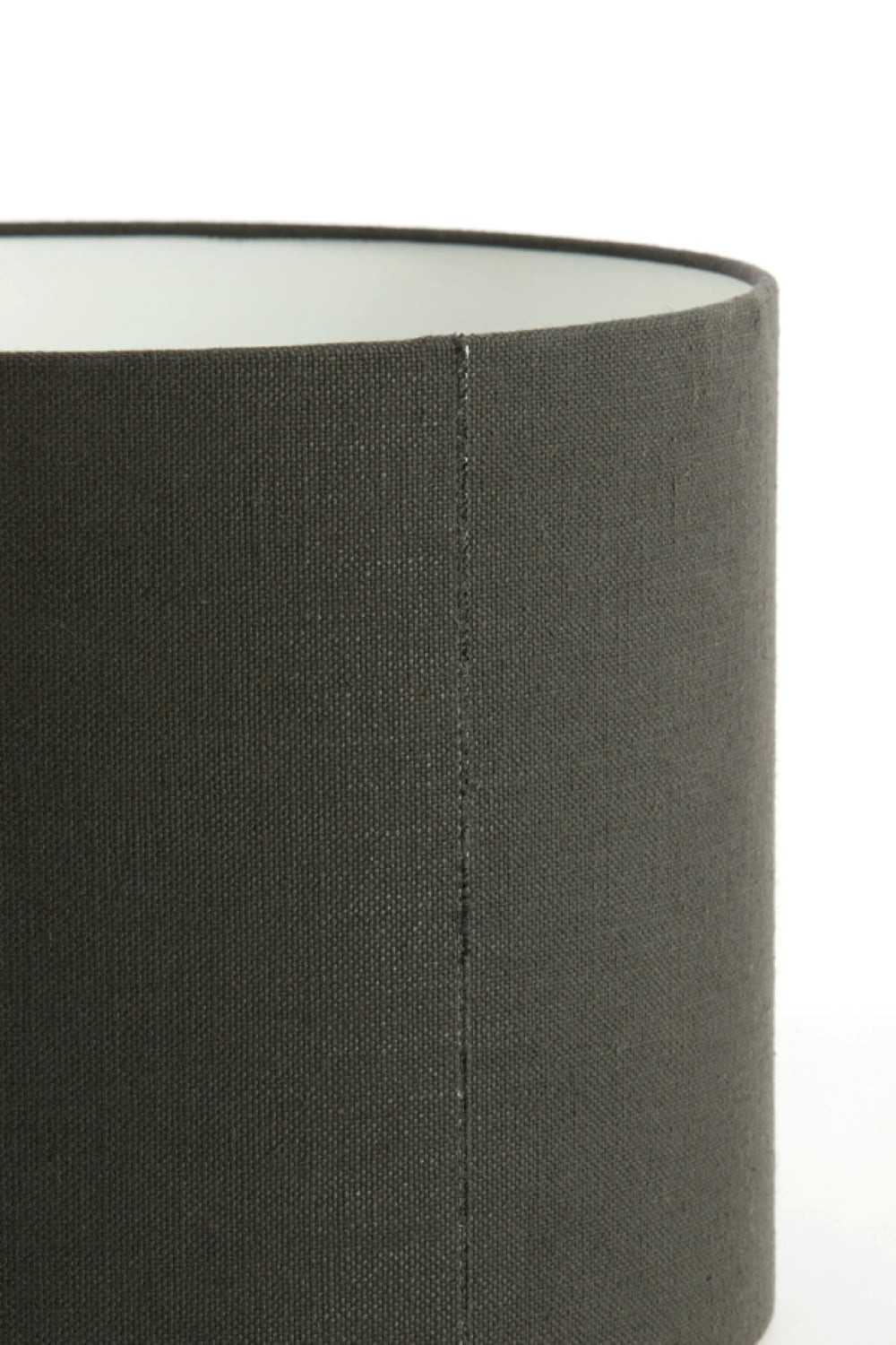 Dirk Davids Leuchten GmbH Lampenschirm Lampenschirm Zylinder Leinen Dunkel Grau Anthrazit 40-40-30 cm