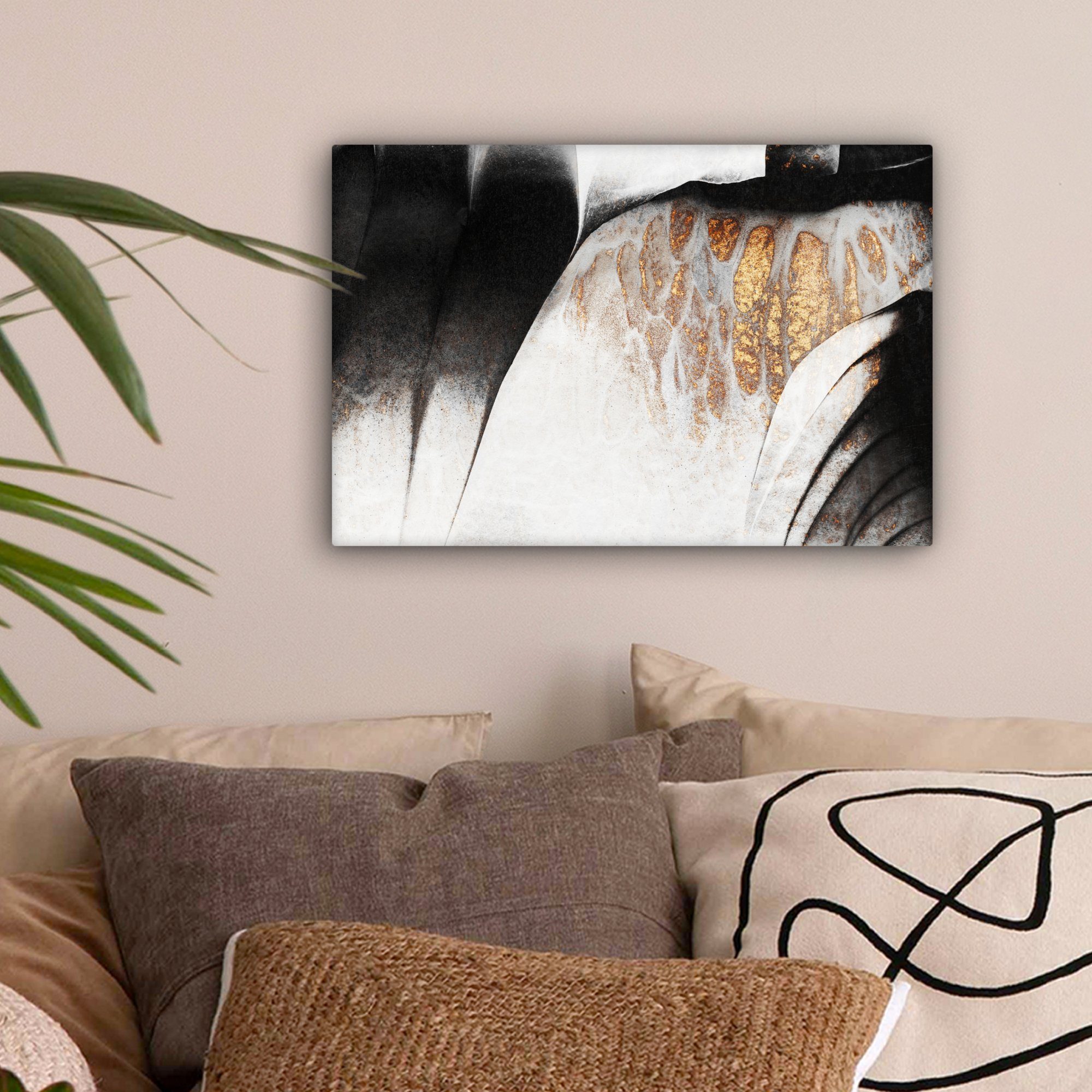 OneMillionCanvasses® Leinwandbild Gold - Abstrakt - günstig online kaufen