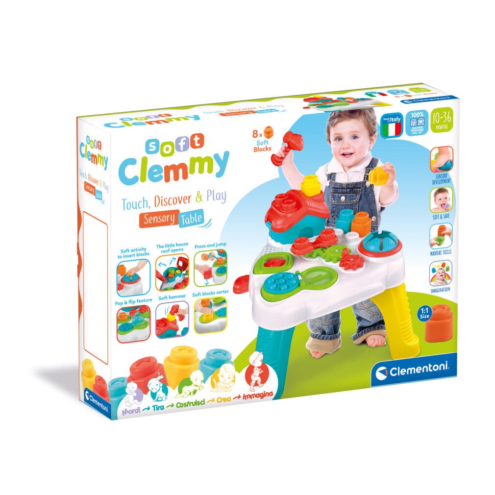 Stapelspielzeug Clemmy baby - fröhlicher sensorischer Spieltisch