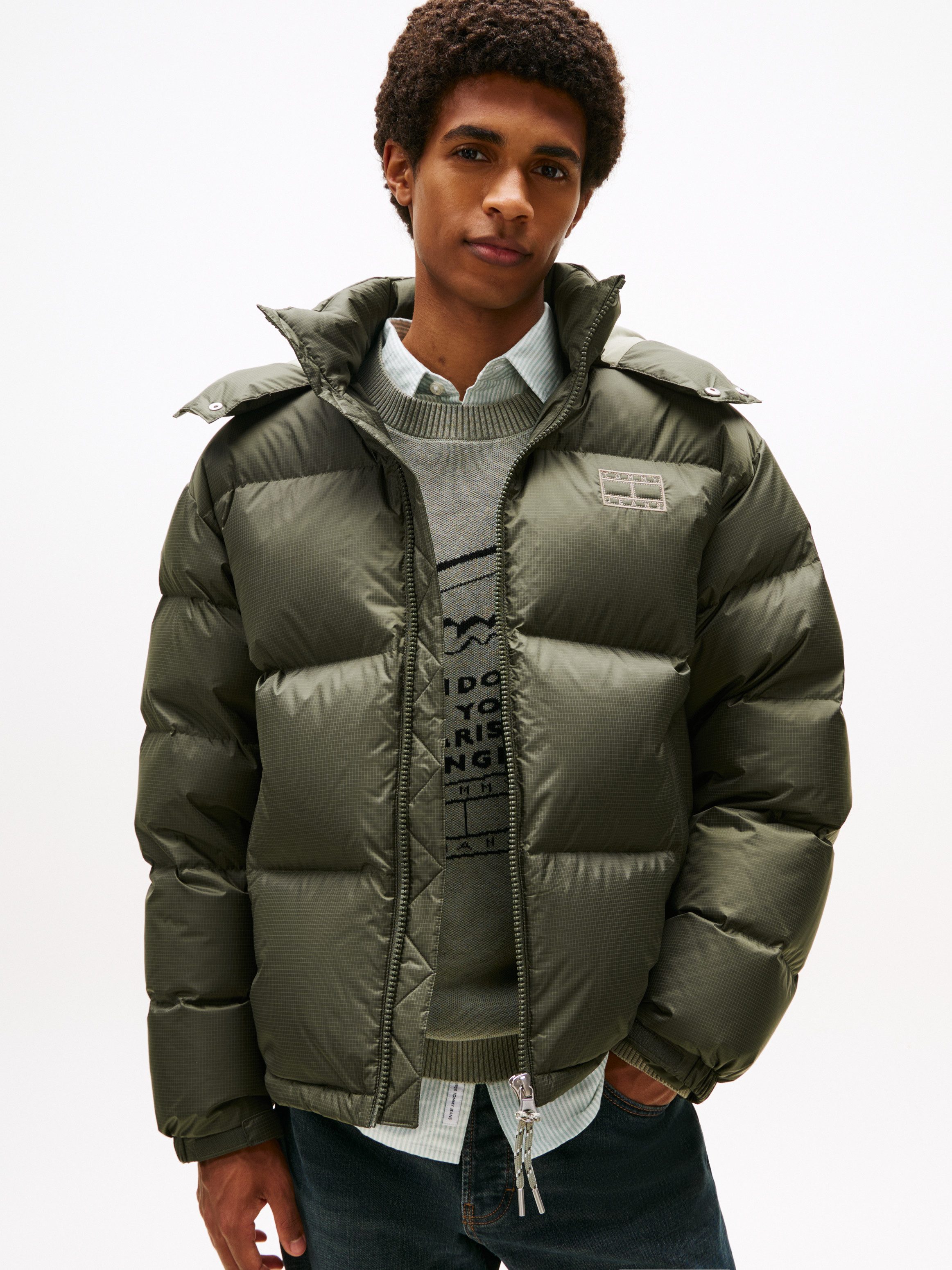 Tommy Jeans Steppjacke ALASKA DOWN PUFFER Übergangsjacke Regular fit mit ab günstig online kaufen