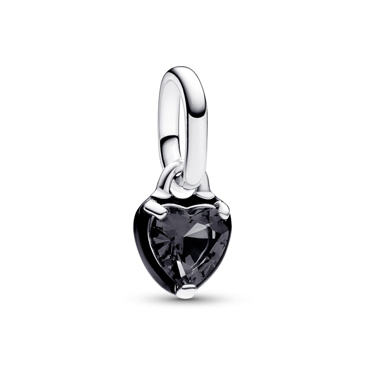 Pandora Kettenanhänger 793042C01, Anhänger Silber Schwarzes Chakra Herz