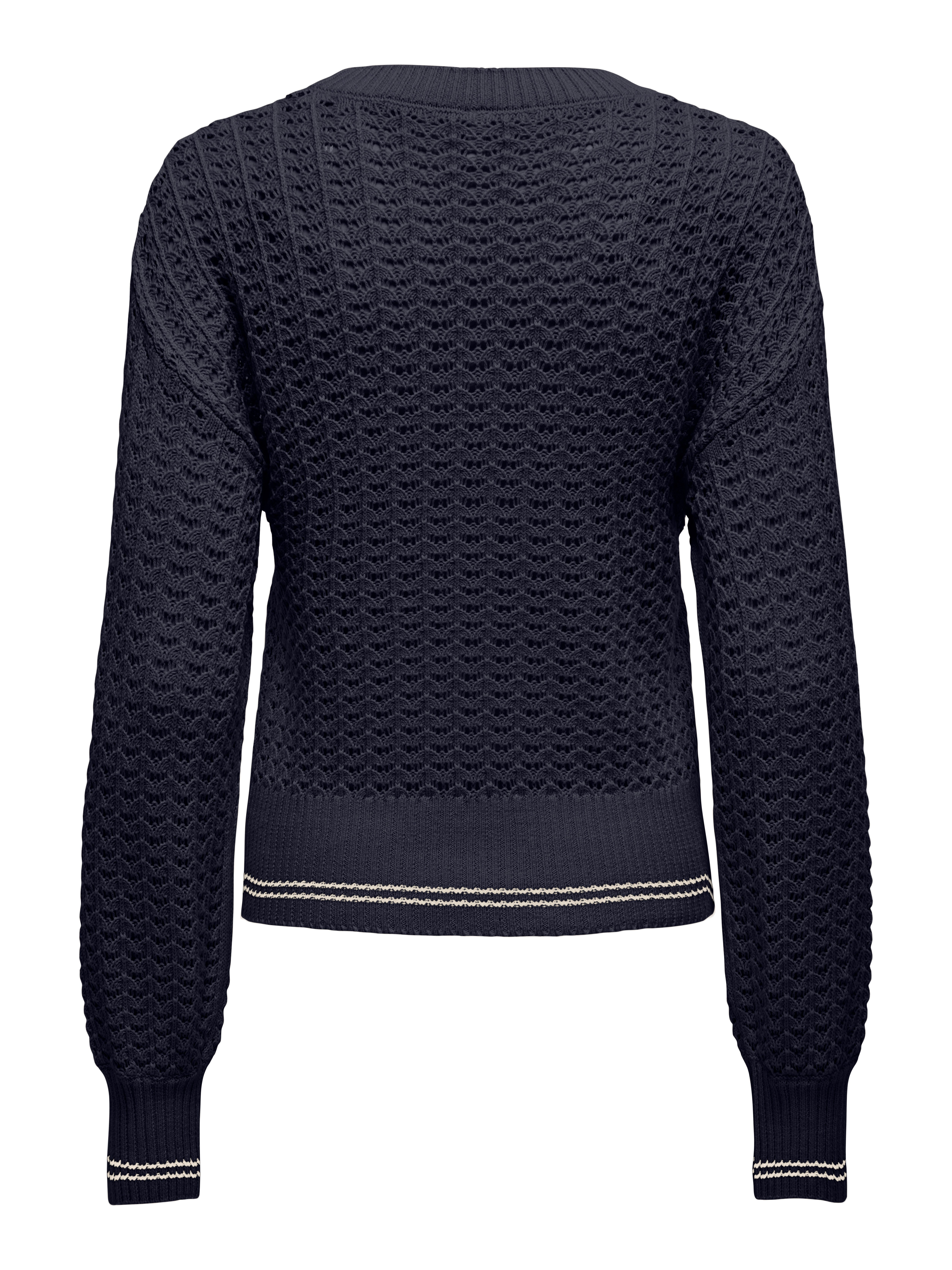 ONLY Strickpullover ONLASA LS DETAIL O-NECK CC KNT günstig online kaufen