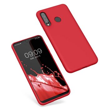 kwmobile Handyhülle Hülle für Huawei P30 Lite, Hülle Silikon - Soft Handyhülle - Handy Case Cover - Klassisch Rot
