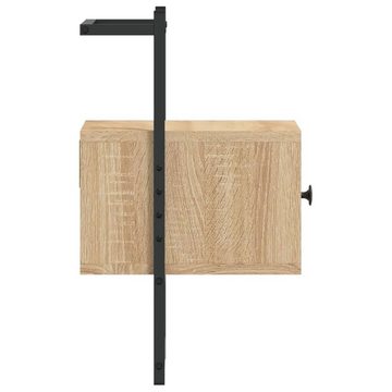 vidaXL Nachttisch Wand-Nachttisch Sonoma-Eiche 35x30x51 cm Holzwerkstoff (1-St)