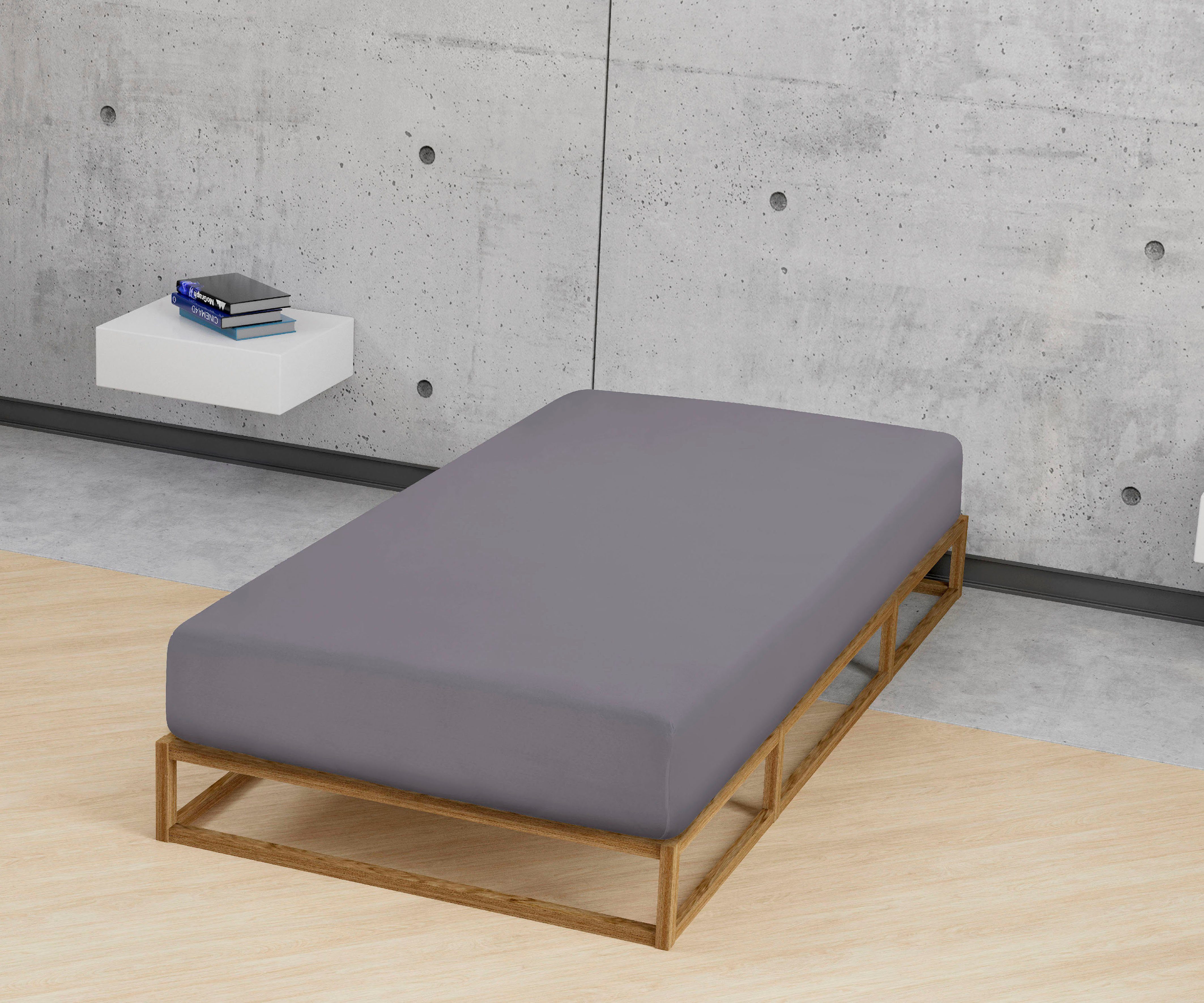 Castell - Markenbettwäsche Spannbettlaken Jersey in Gr. 90x200, 140x200 ode günstig online kaufen