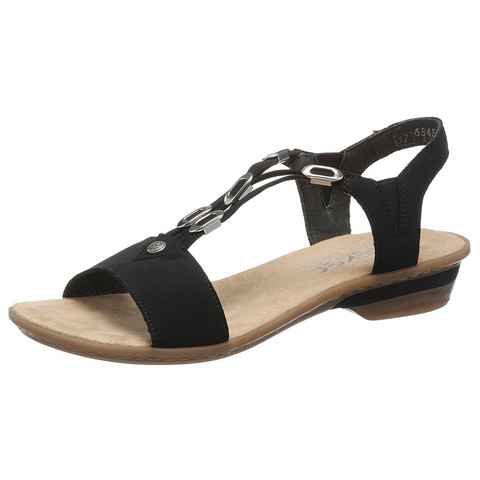 Rieker Sandalette, Sommerschuh, Sandale, Keilabsatz, im modernen Look