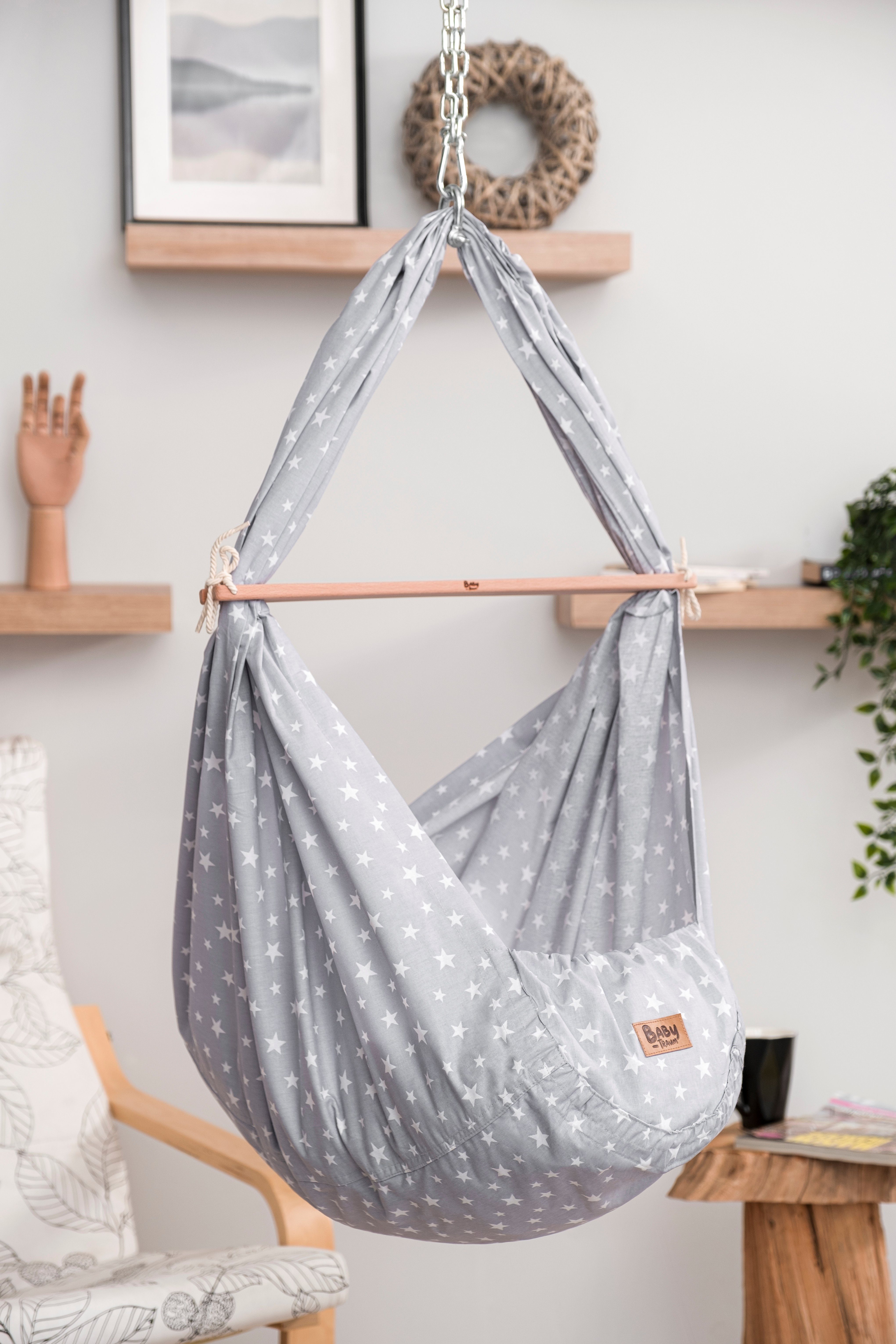 TeppichHome24 Federwippe BT002*0Sterngrau