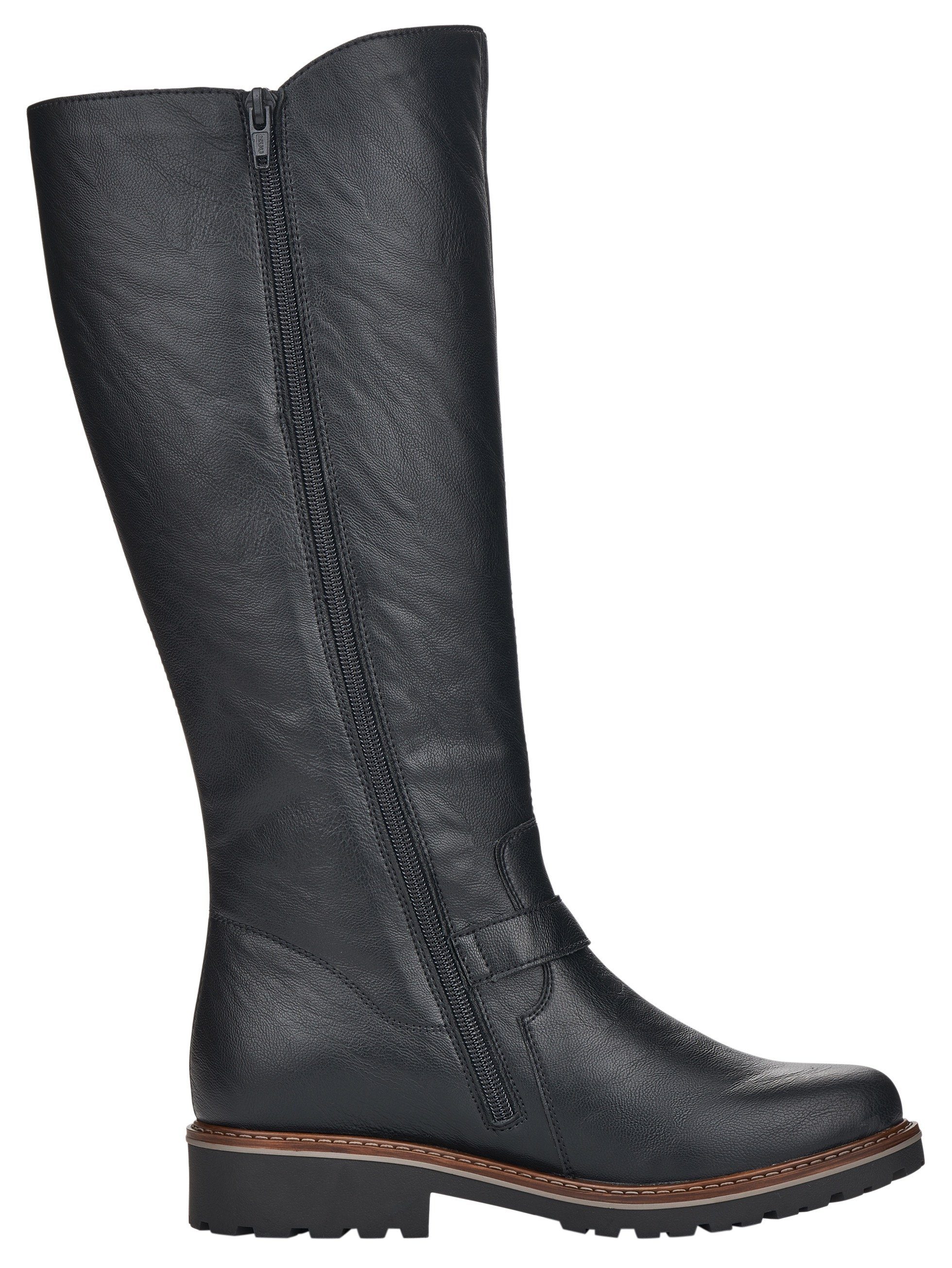 Remonte Winterstiefel, Blockabsatz, Langschaftstiefel, Wechselfußbett, XL-Schaft