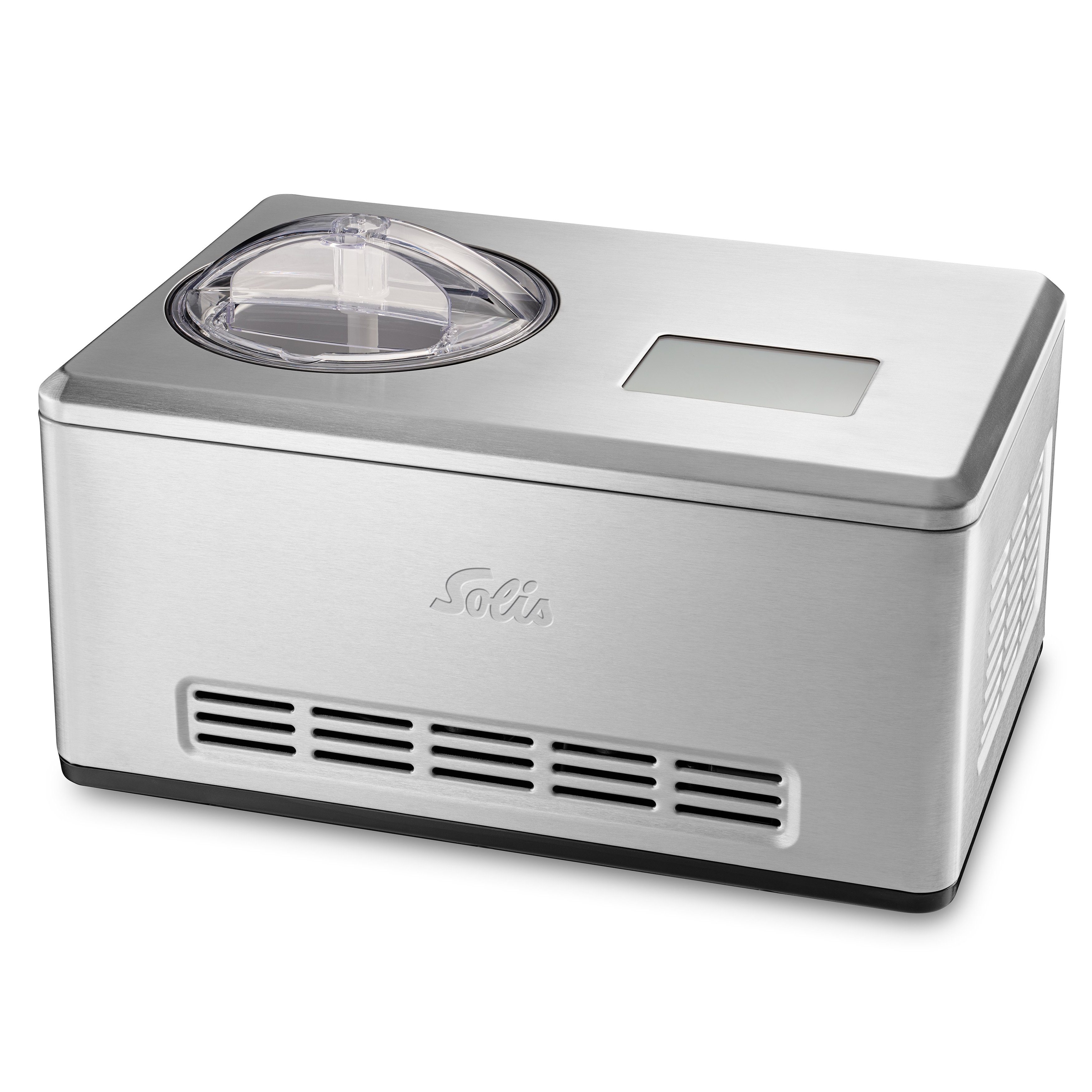 SOLIS OF SWITZERLAND Eismaschine Gelateria Pro Touch, Typ 8502, 2 l, 200 W, Frozen Joghurt 2 L, Touchscreen, Timer, BPA-frei