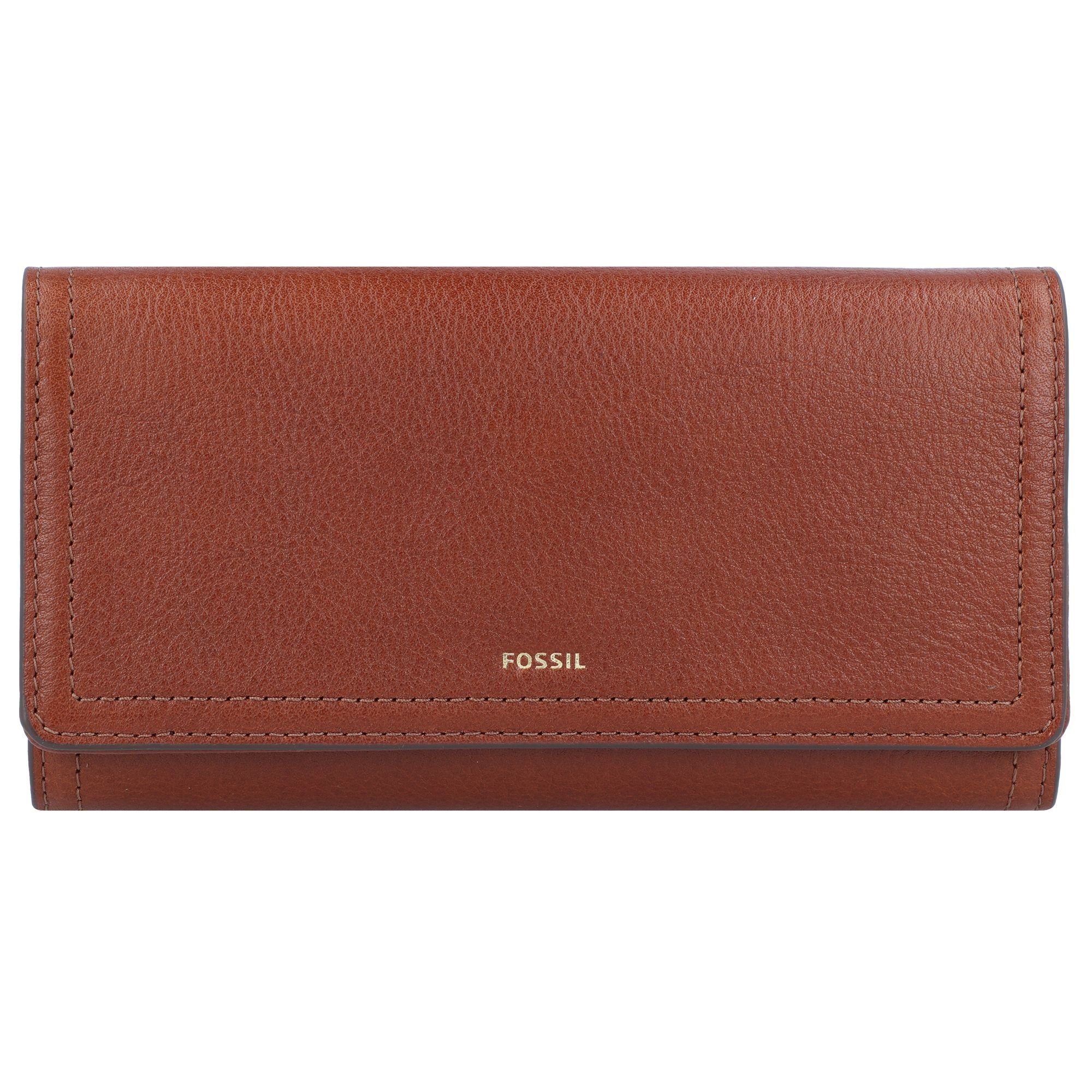 Fossil Geldbörse brown Logan, Leder