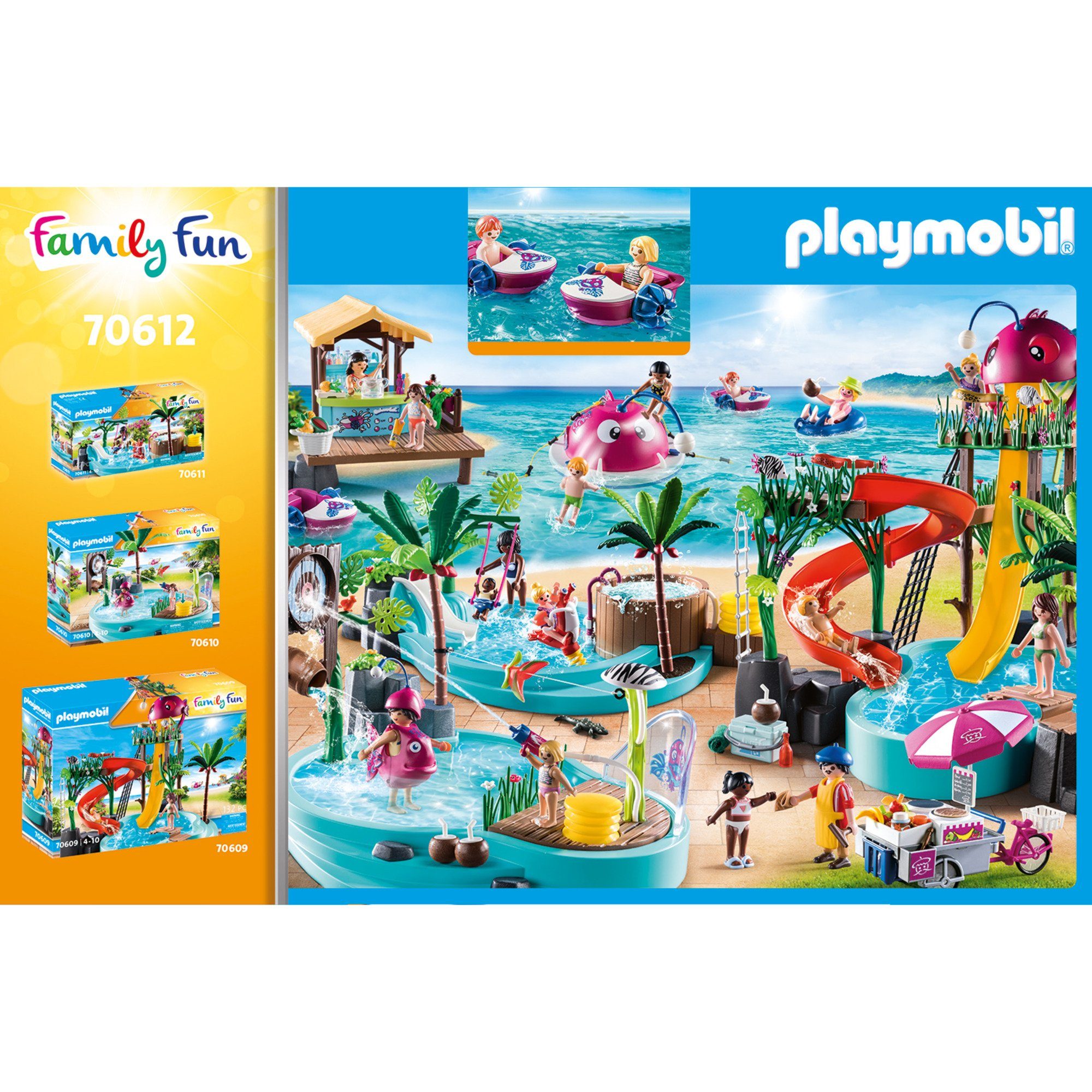 Playmobil® PLAYMOBIL Family Fun Paddleboot-Verleih mit Konstruktionsspielst günstig online kaufen