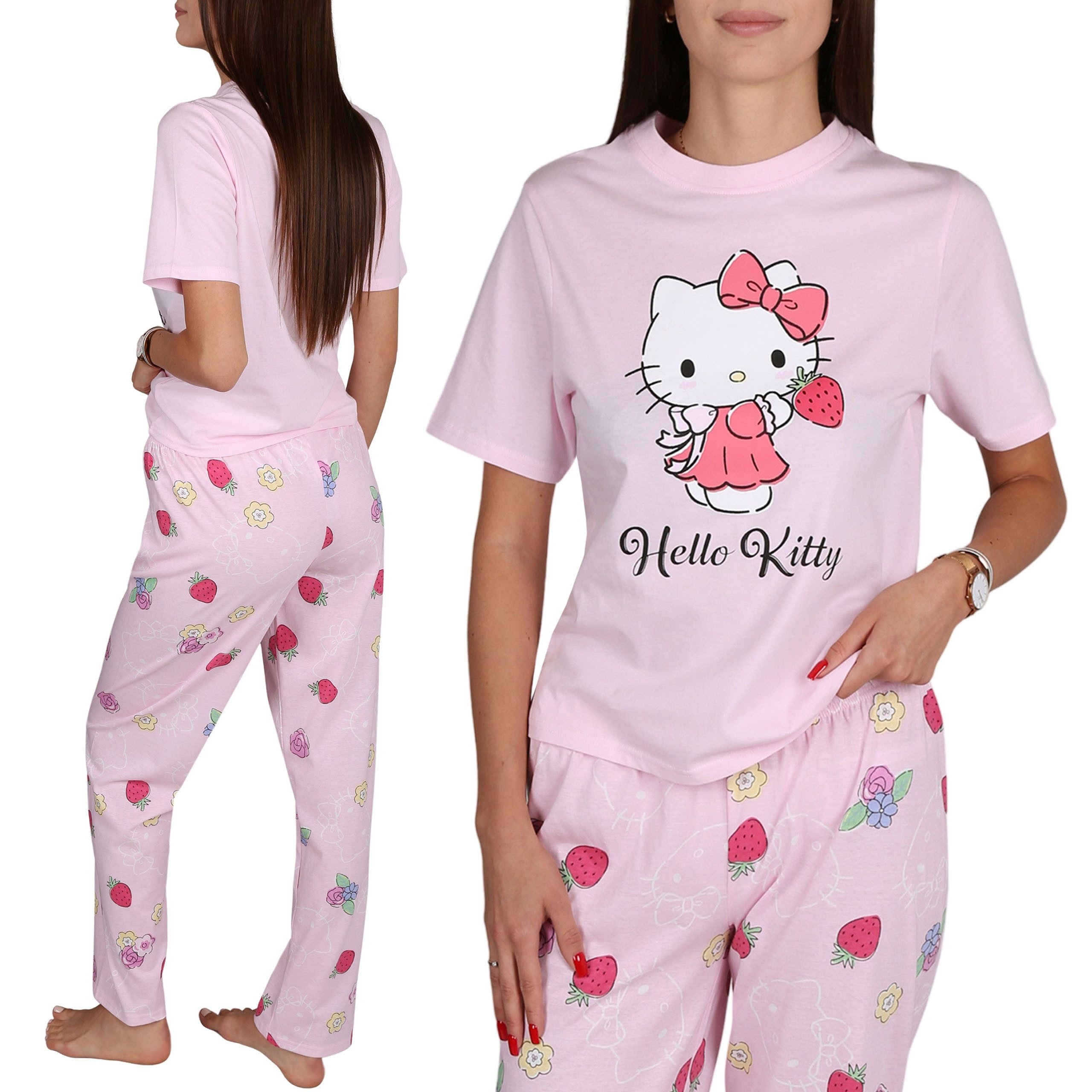 Sarcia.eu Pyjama Hello Kitty Damen Pyjama günstig online kaufen