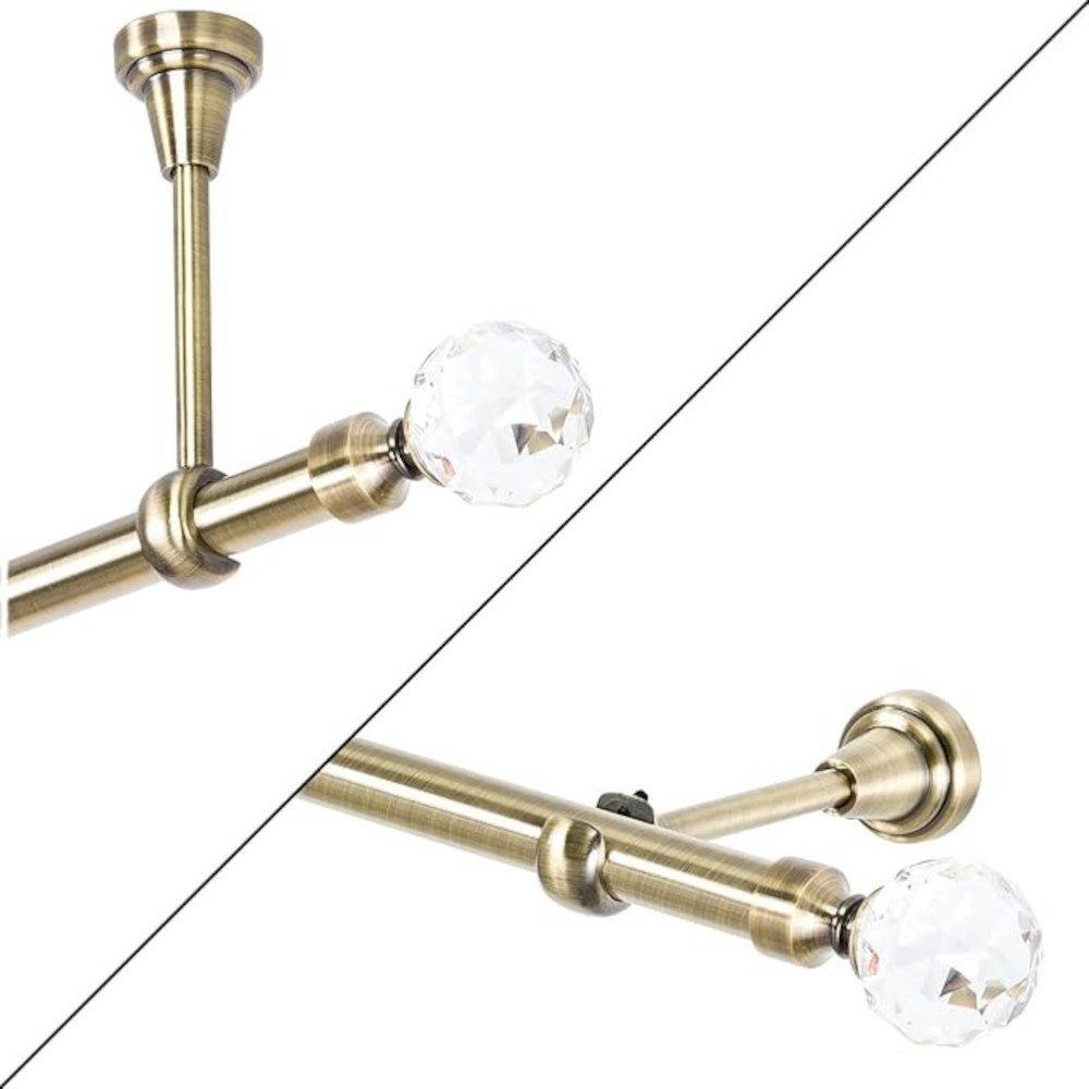 MDEKOR Gardinenstange, 1-läufig, kürzbar, Wand/Decke, Gardinenstange Vorhan günstig online kaufen