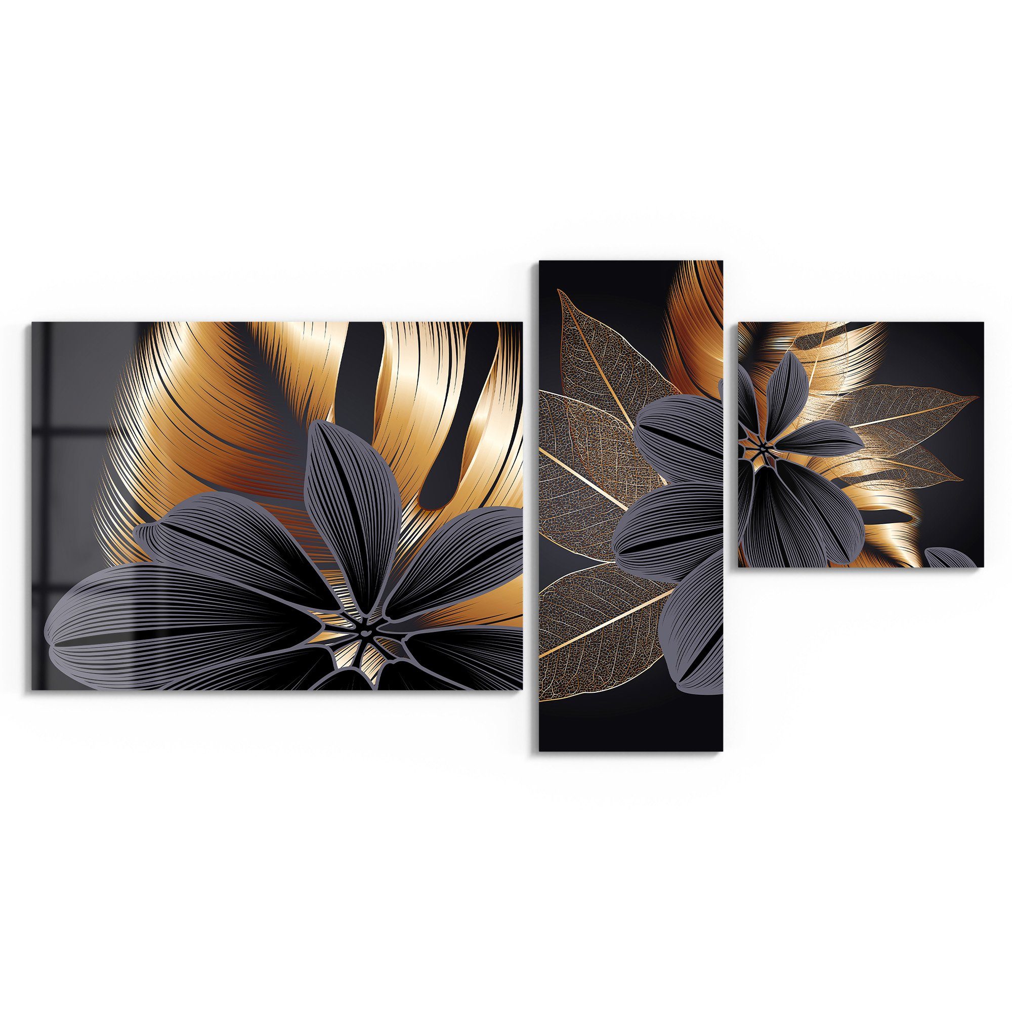 DEQORI Glasbild 'Attraktives Blumendesign', 'Attraktives Blumendesign', günstig online kaufen