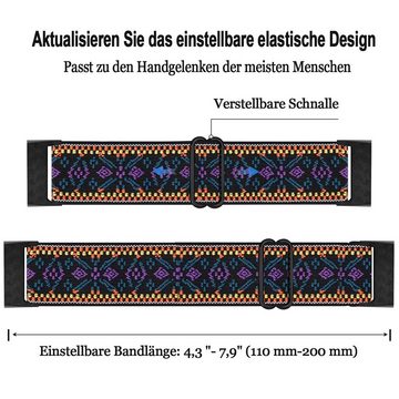 zggzerg Uhrenarmband 2 Stück Elastische Armband Kompatibel für Fitbit Charge