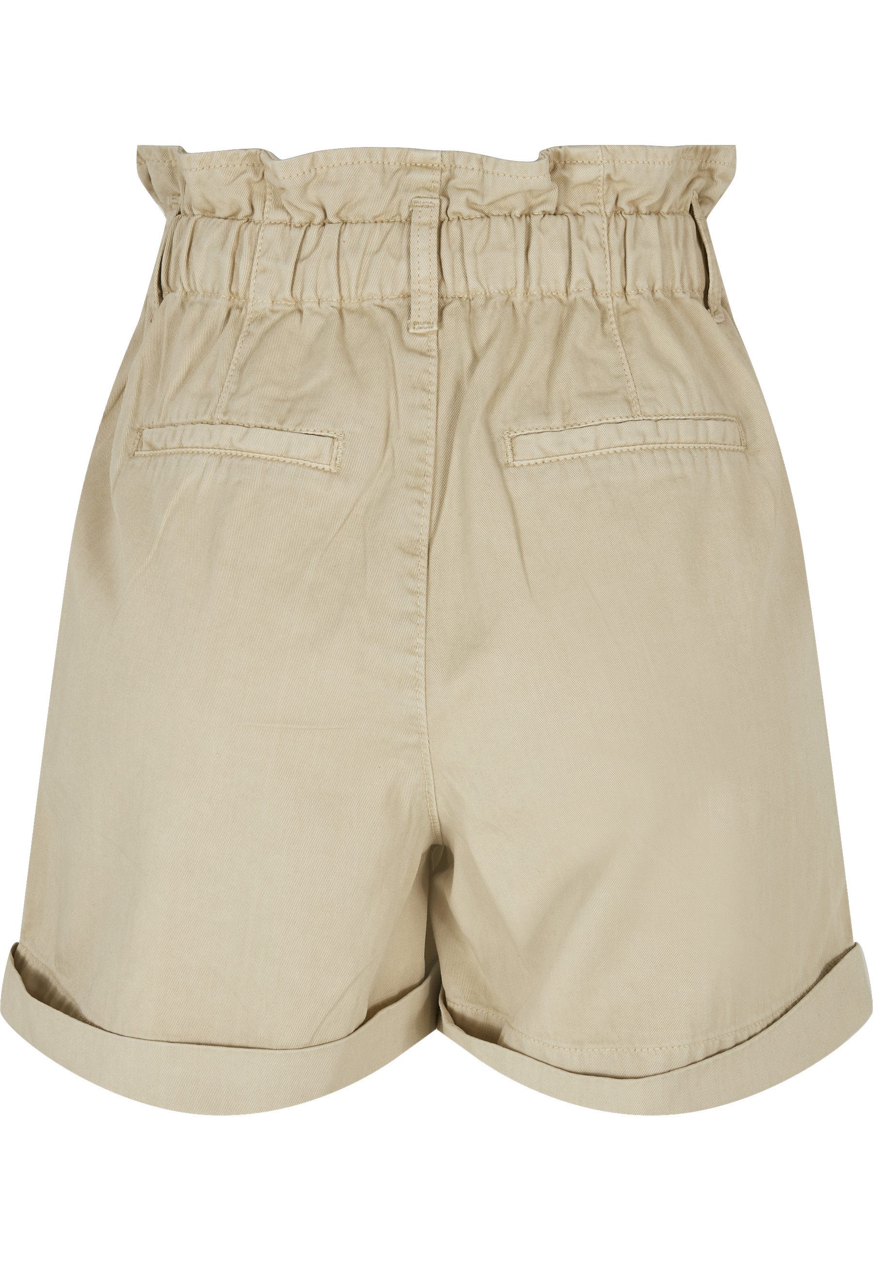 URBAN CLASSICS Stoffhose Urban Classics Damen Ladies Paperbag Shorts (1-tlg)