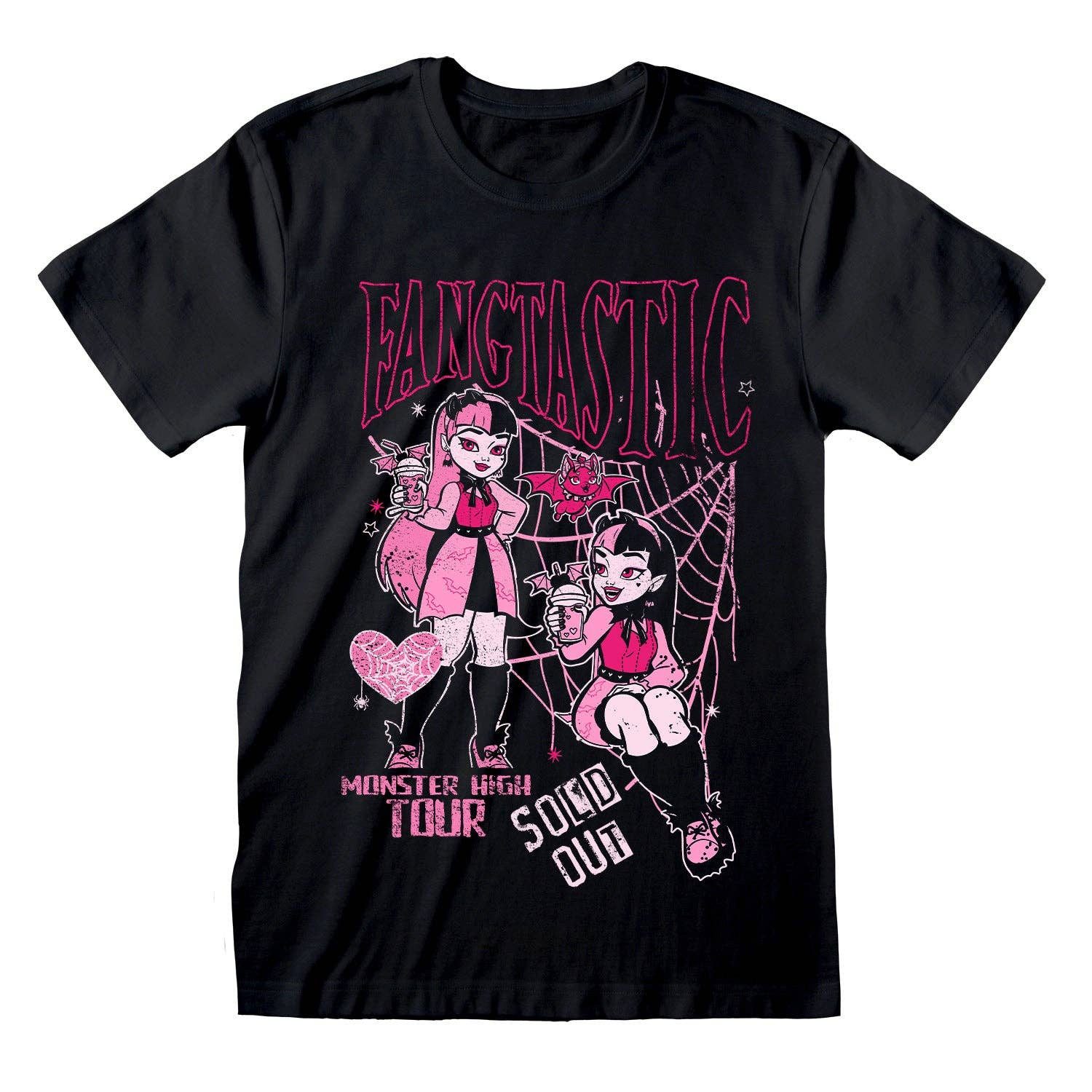 Heroes Inc Print-Shirt Monster High - Fangtastic - T-Shirt Gothic Shirt Anime aus Baumwolle mit Print