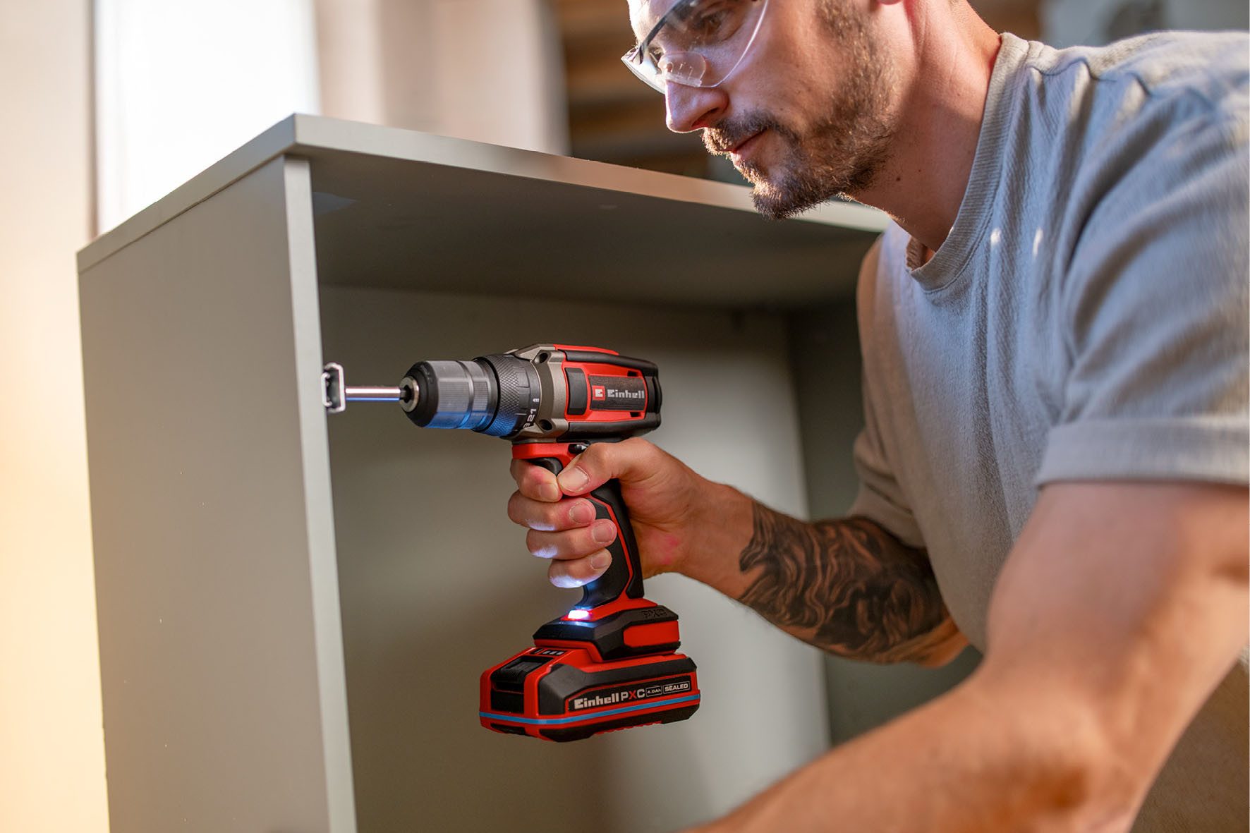 Einhell Akku-Bohrschrauber TC-CD 18/38 Li - Solo, max. 550 U/min, ohne Akku und Ladegerät