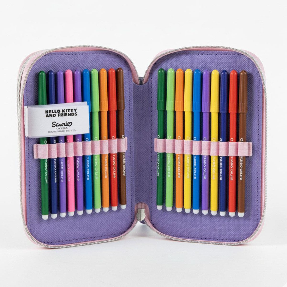 Hello Kitty Federmäppchen Kuromi Pencil Case für Kinder Schulset 13 × 7 × 20 cm, (Federmappe, 1-tlg), Leicht zu transportieren – Bild 4 von 5