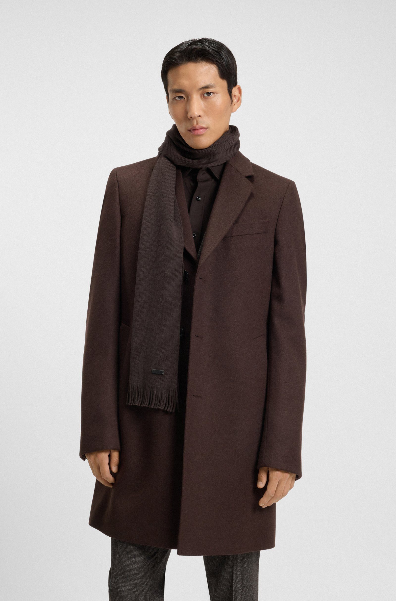 BOSS Schal 10250877 01, (keine Angabe, 1-St. keine Angabe)