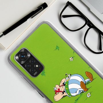 DeinDesign Handyhülle Obelix Offizielles Lizenzprodukt Asterix Obelix Ruht Sich Aus, Xiaomi Redmi Note 11 Silikon Hülle Bumper Case Handy Schutzhülle