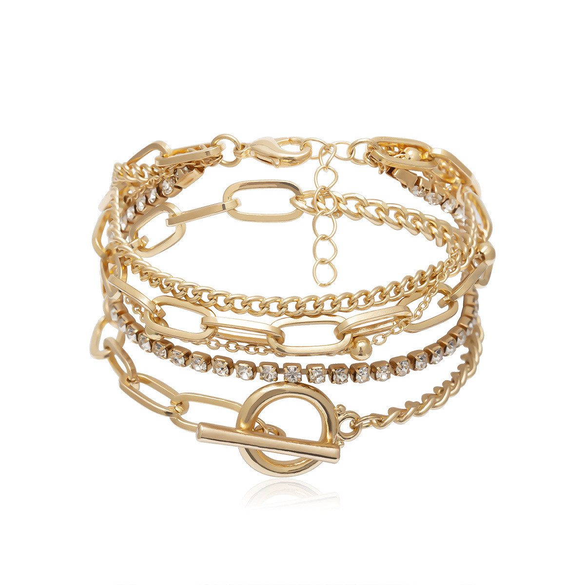 KARMA Armband Set Armbandset Metall Gold günstig online kaufen