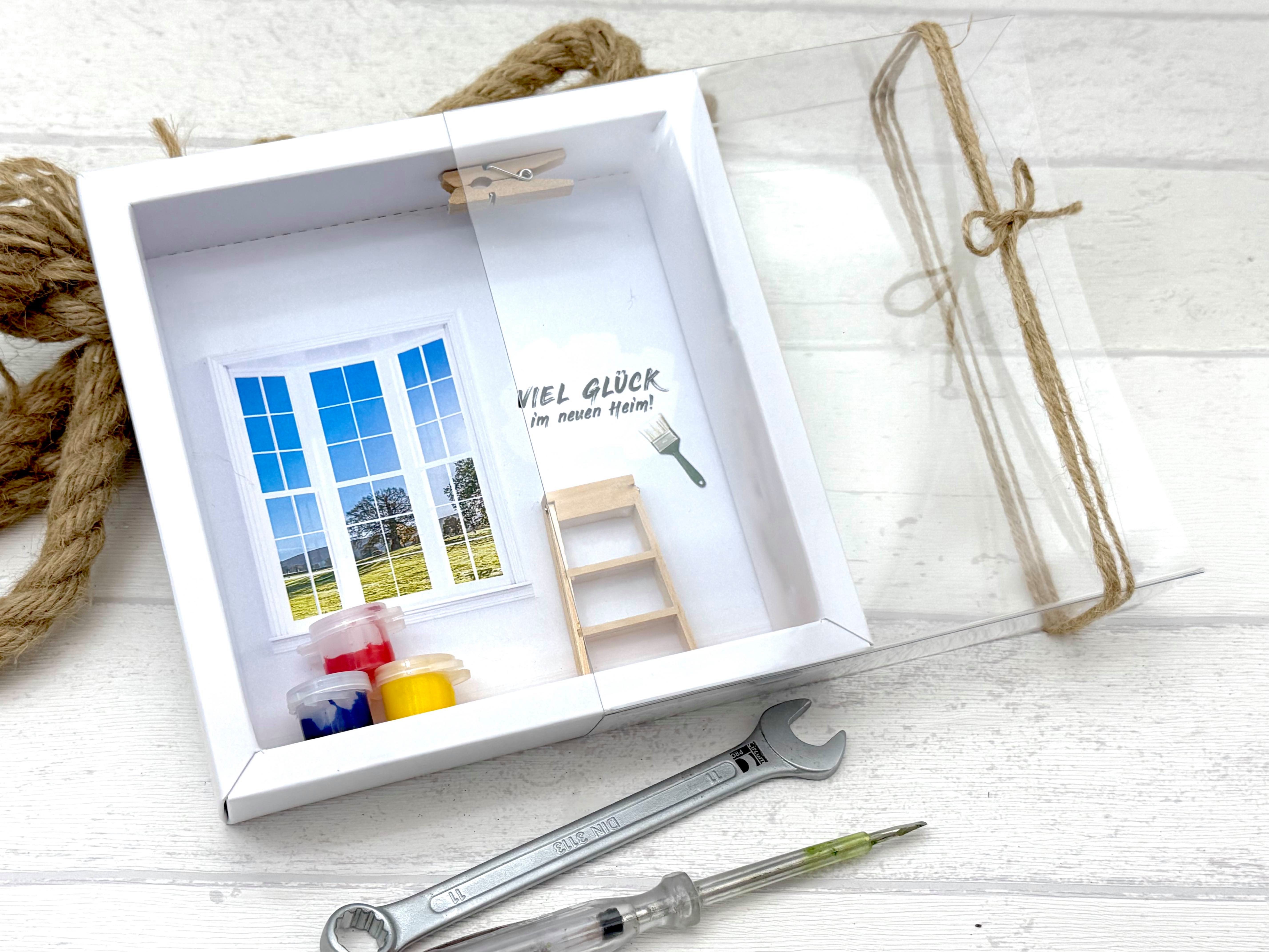 ZauberDeko Geschenkbox Geldgeschenk Umzug Einzug Renovieren Werkzeug Gutschein Geburtstag – Bild 2 von 3