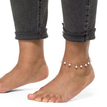 Heideman Fußkette Jakleen silberfarben poliert, mit Perle