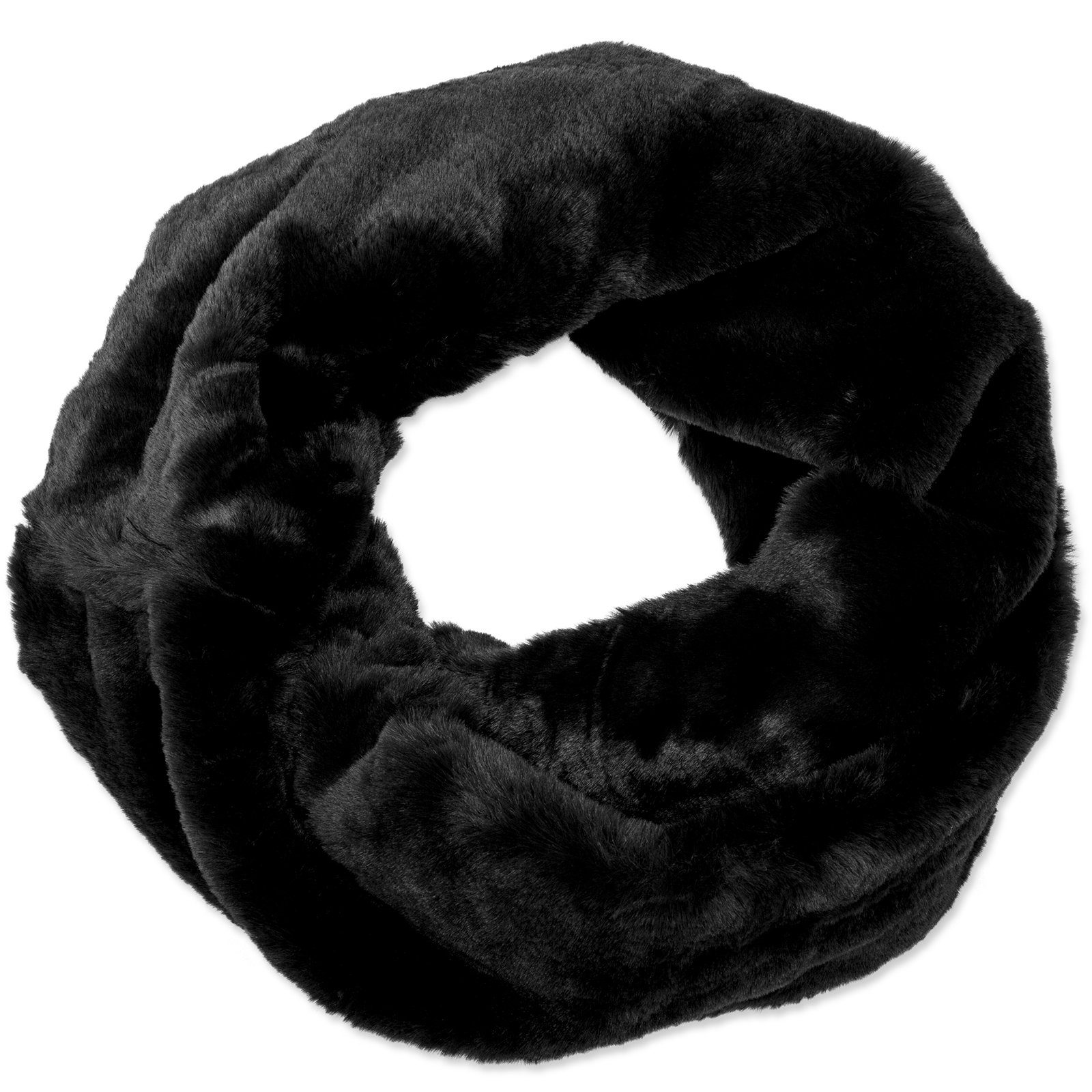 Caspar Loop SC480 warmer eleganter Damen Winter Fell Loop Schal günstig online kaufen